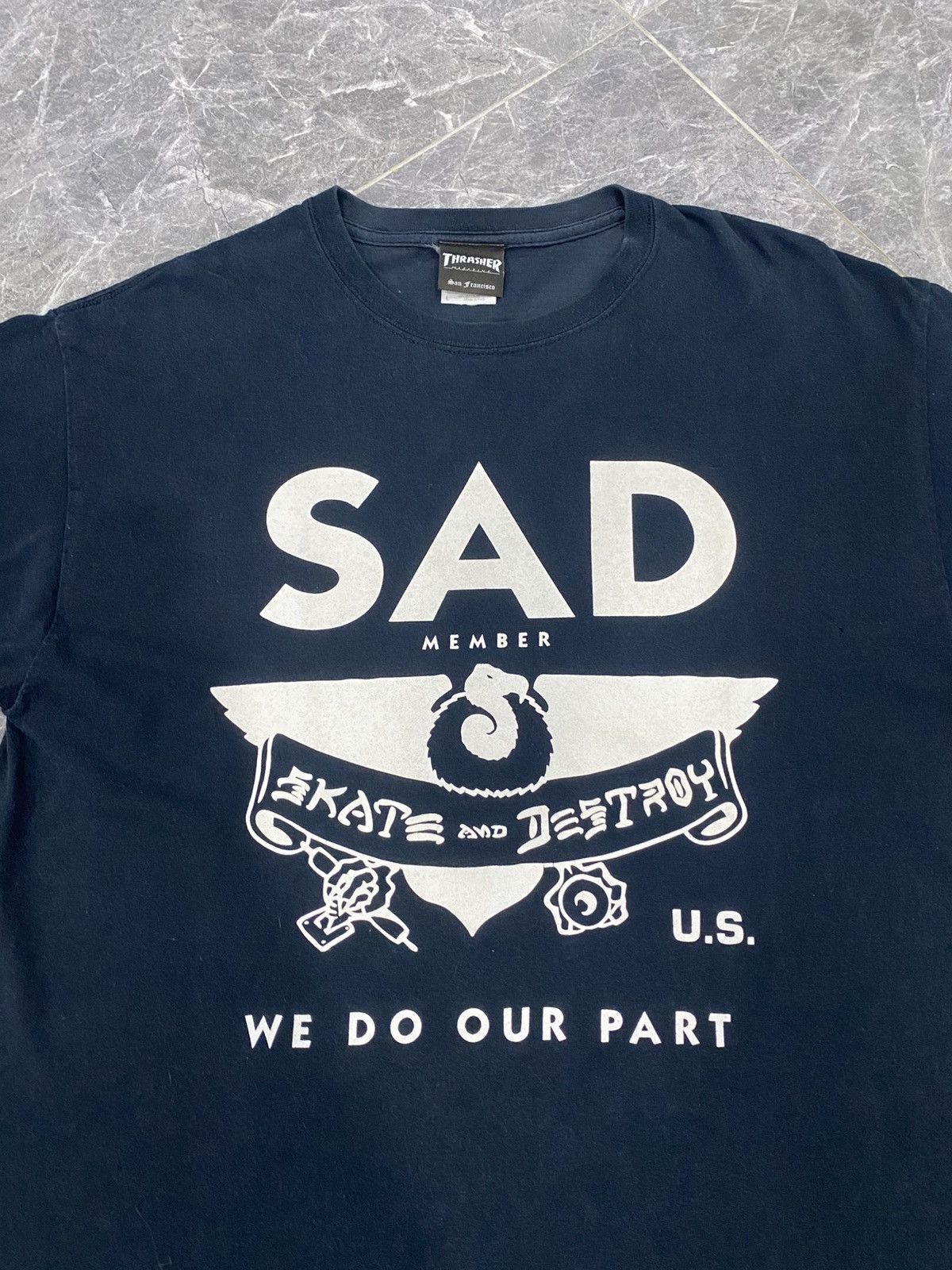 Thrasher × Vintage Vintage Thrasher Skate And Destroy Member Shirt Size US L / EU 52-54 / 3 - 3 Thumbnail