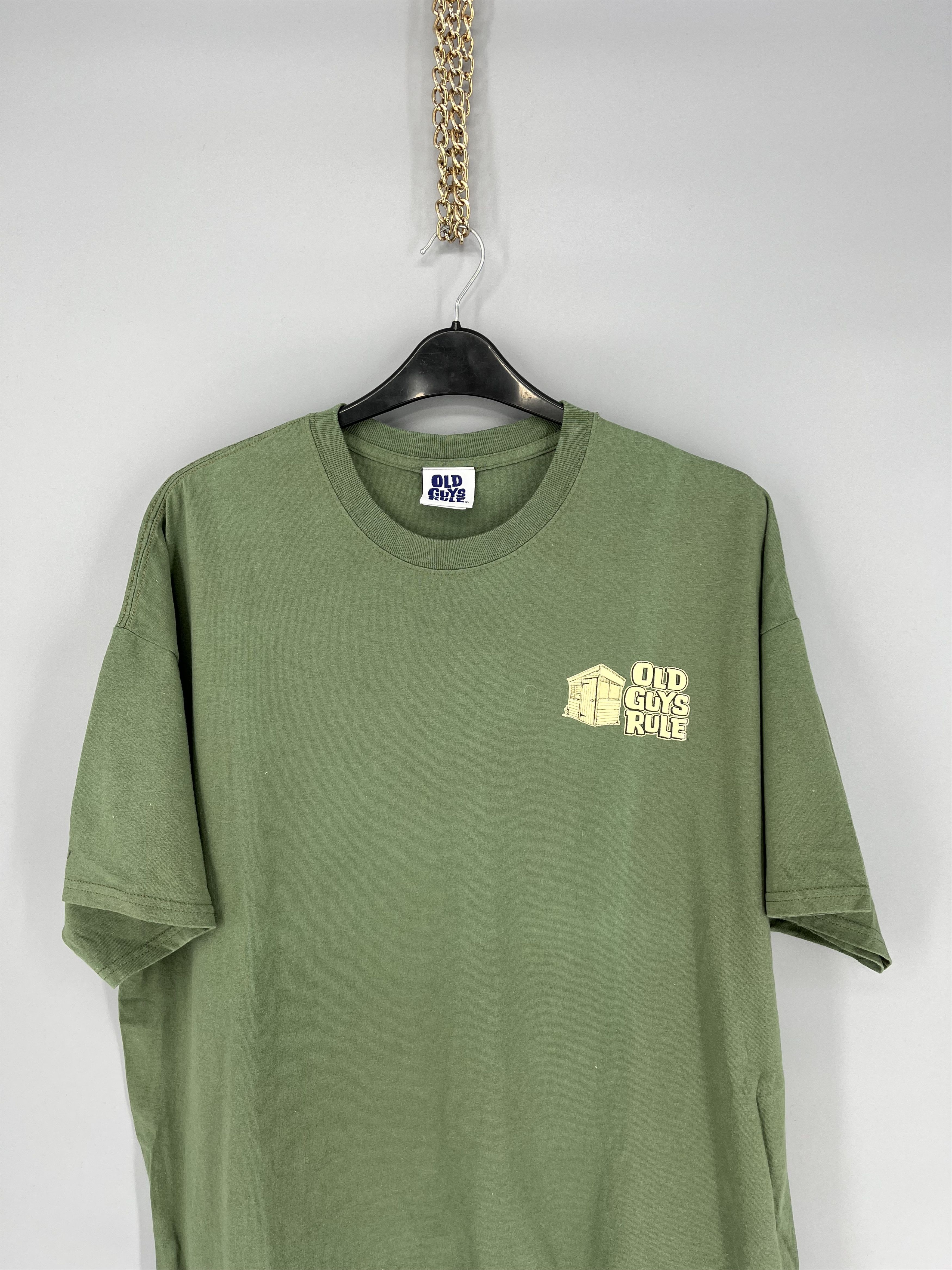 Japanese Brand Vintage Y2K Old Guys Rule T-Shirt Big Logo Size L Size US XXL / EU 58 / 5 - 6 Thumbnail