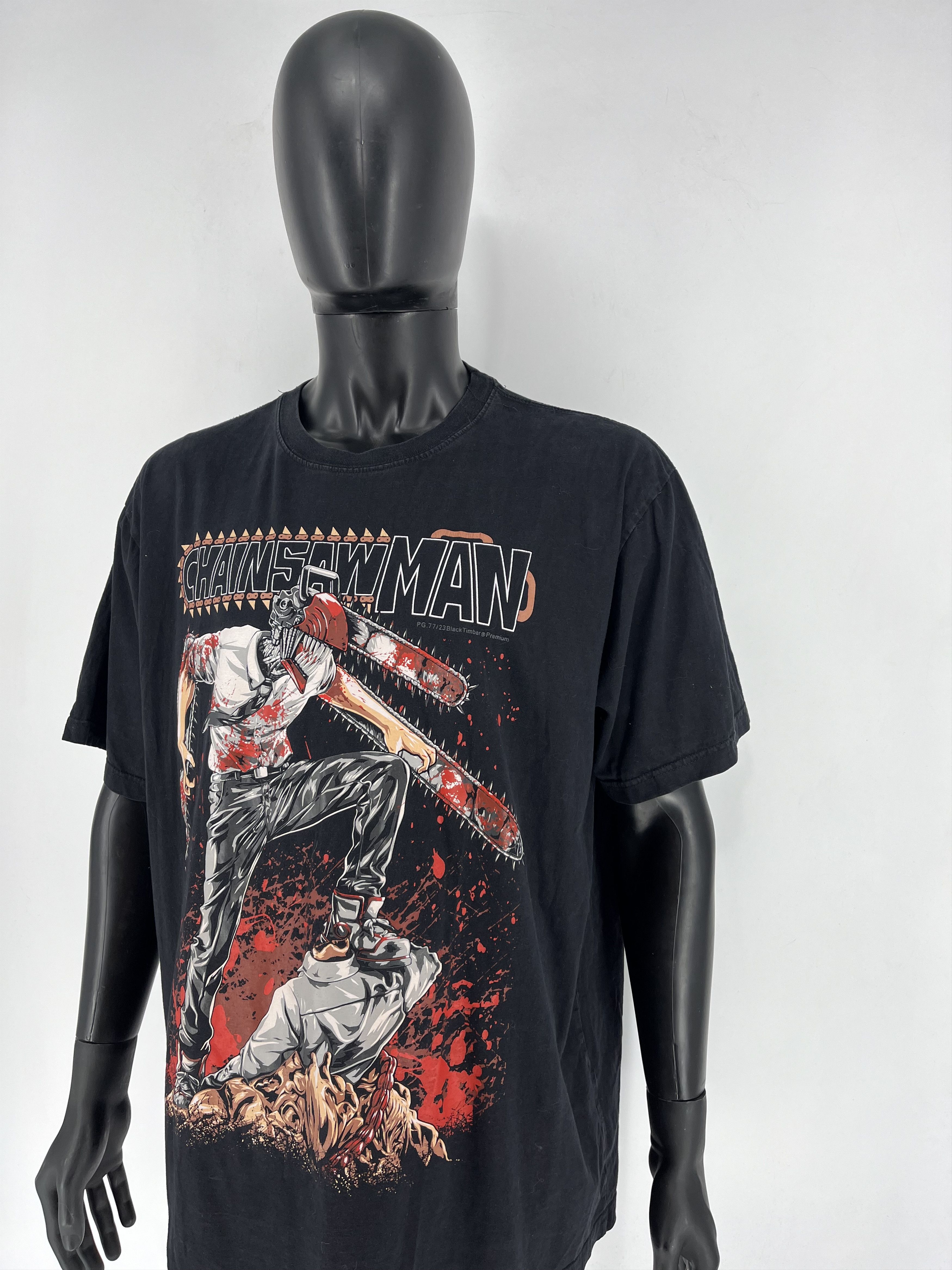 Anime Rare CHAINSAW MAN Anime Manga Limited Fans Mad Size US XXL / EU 58 / 5 - 4 Thumbnail