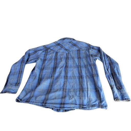 Cody James Cody James Plaid Button Up Shirt Men Sz L Blue Work Western Size US L / EU 52-54 / 3 - 6 Thumbnail