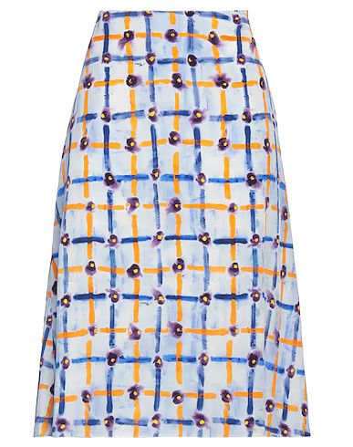 Marni oc11z0525 Midi Skirt in Light Blue Size 30" / US 8 / IT 44 - 1 Thumbnail