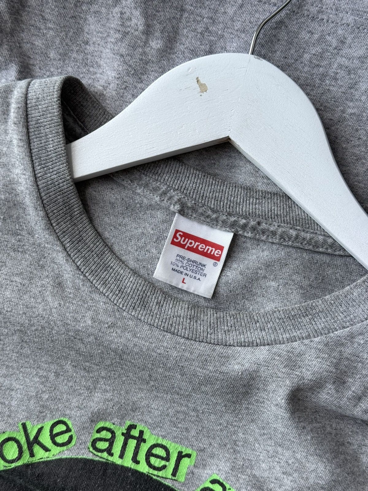 Supreme × Vintage Vintage Supreme Smoke Cat 🐈 Tee Hype like a 💨 after sex Size US L / EU 52-54 / 3 - 9 Thumbnail
