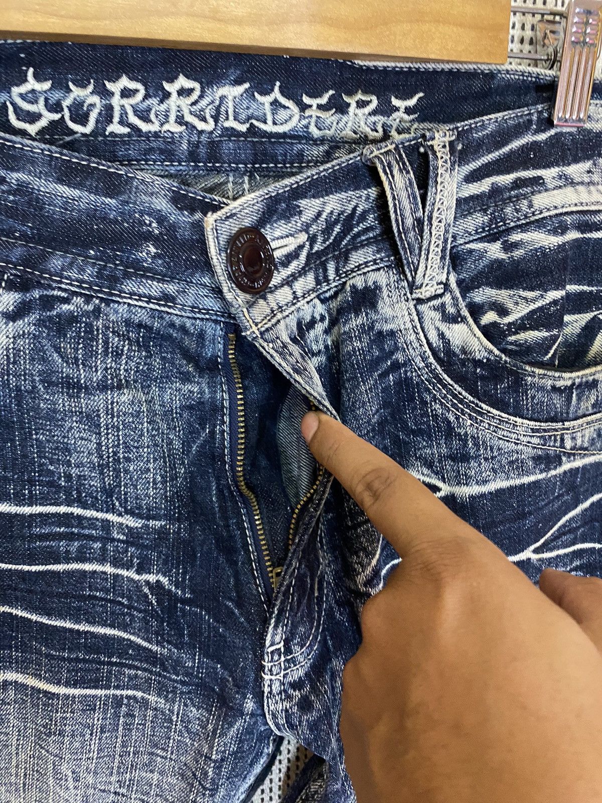 GOSTAR DE FUGA × If Six Was Nine × Japanese Brand Sorridere flared denim acidwash very rare Size US 36 / EU 52 - 7 Thumbnail