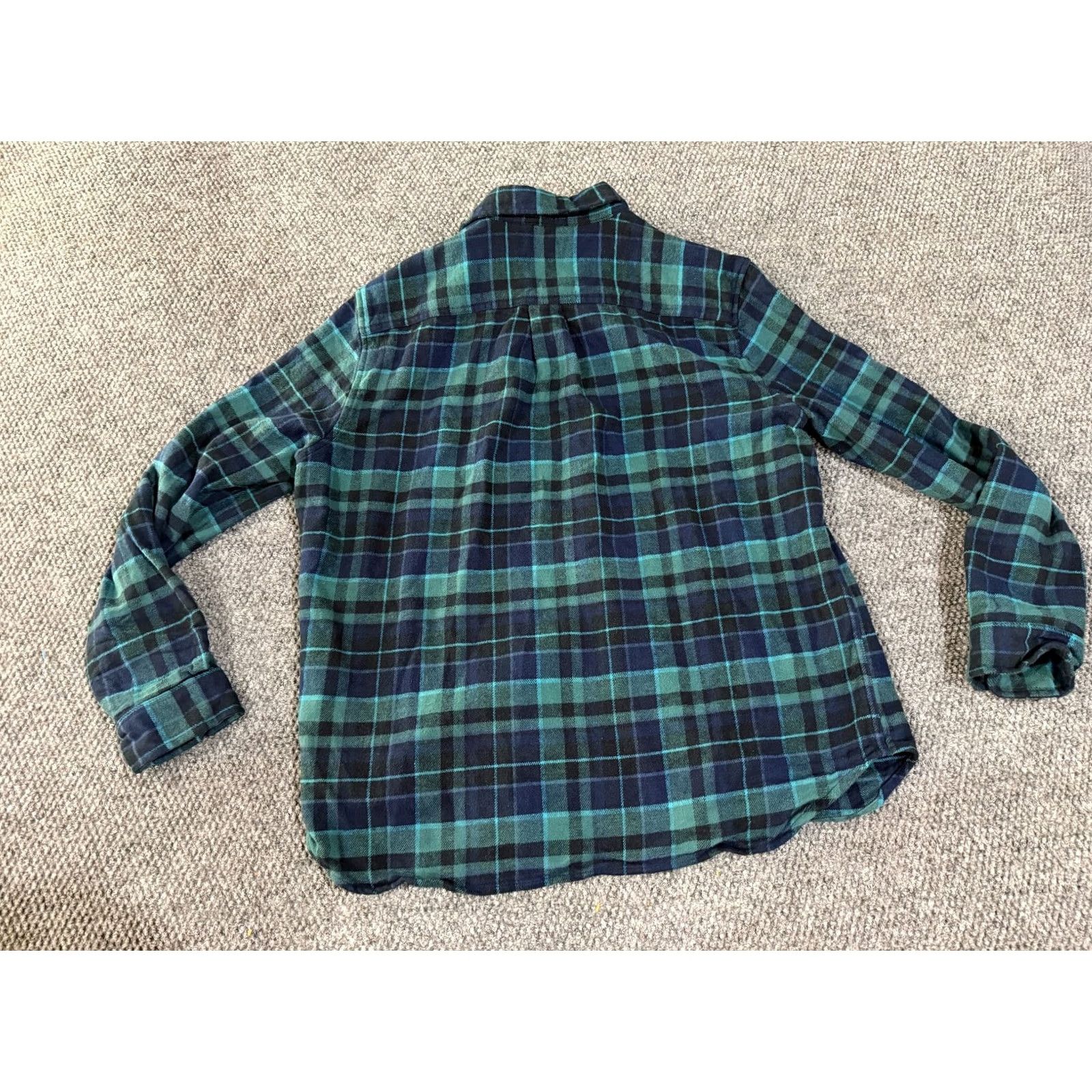 Eddie Bauer Eddie Bauer Flannel Shirt Mens M Blue Green Plaid Button-Up Outdoor Size US M / EU 48-50 / 2 - 5 Thumbnail