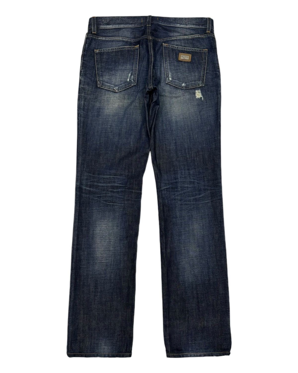 Dolce & Gabbana 🔥DOLCE & GABBANA BLUE DISTRESSED DENIM JEANS Size US 34 / EU 50 - 8 Thumbnail