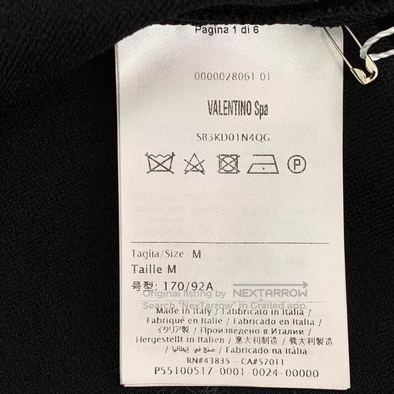 Valentino Valentino Black cut-out lace panelled crew neck short-slee Size M / US 6-8 / IT 42-44 - 6 Thumbnail