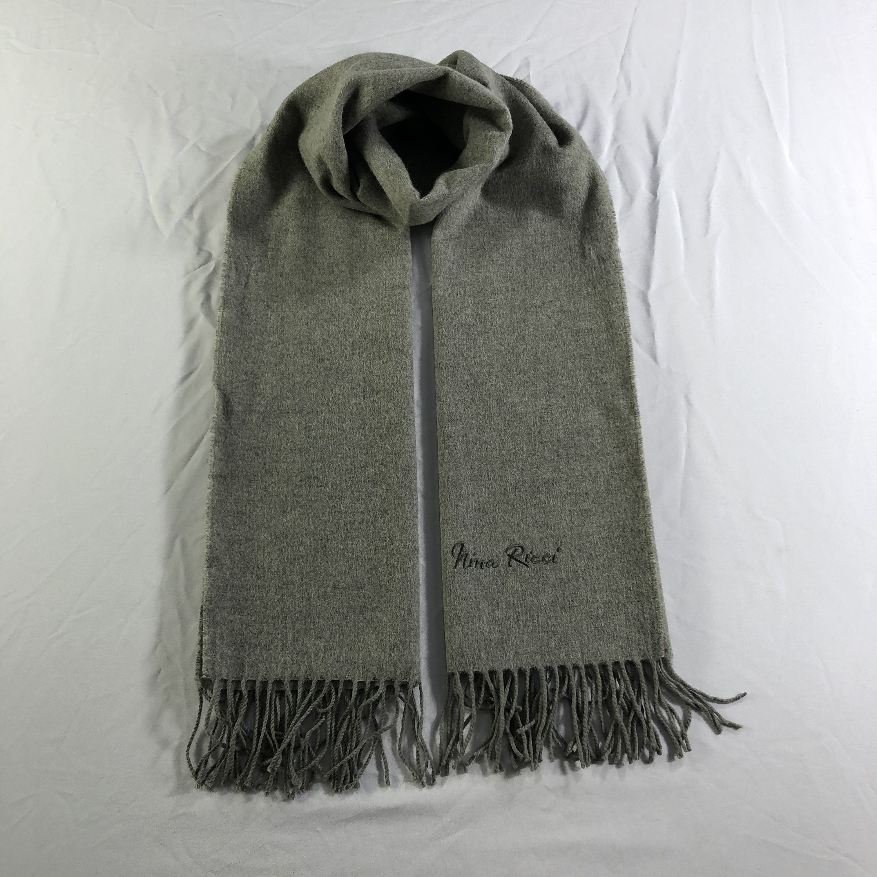 Nina Ricci Nina Ricci Plain Wool Scarf Muffler Neckwear V2322 Size ONE SIZE - 1 Thumbnail