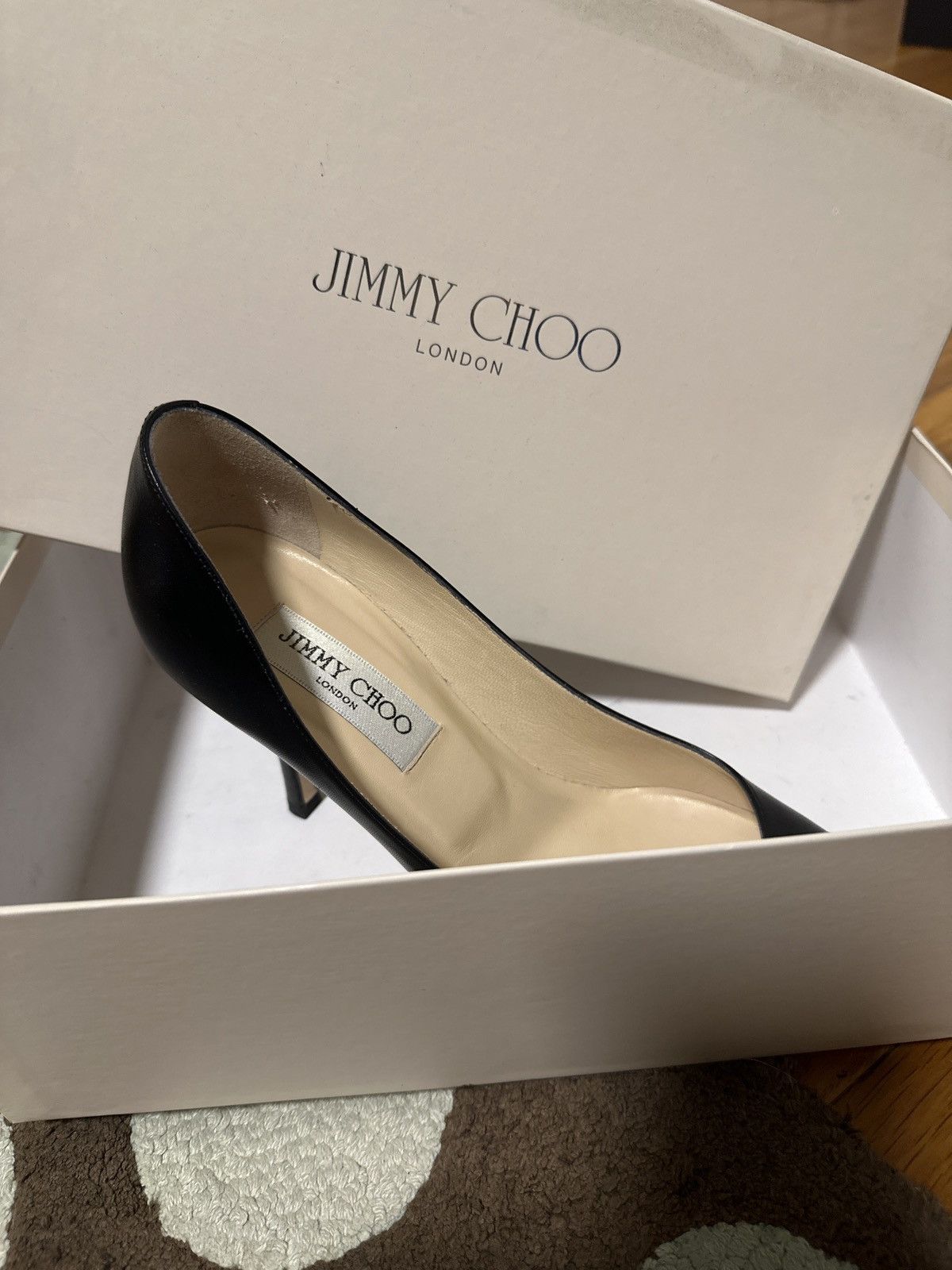 Jimmy Choo Jimmy Choo Leather Heels Size US 7.5 / IT 37.5 - 3 Thumbnail