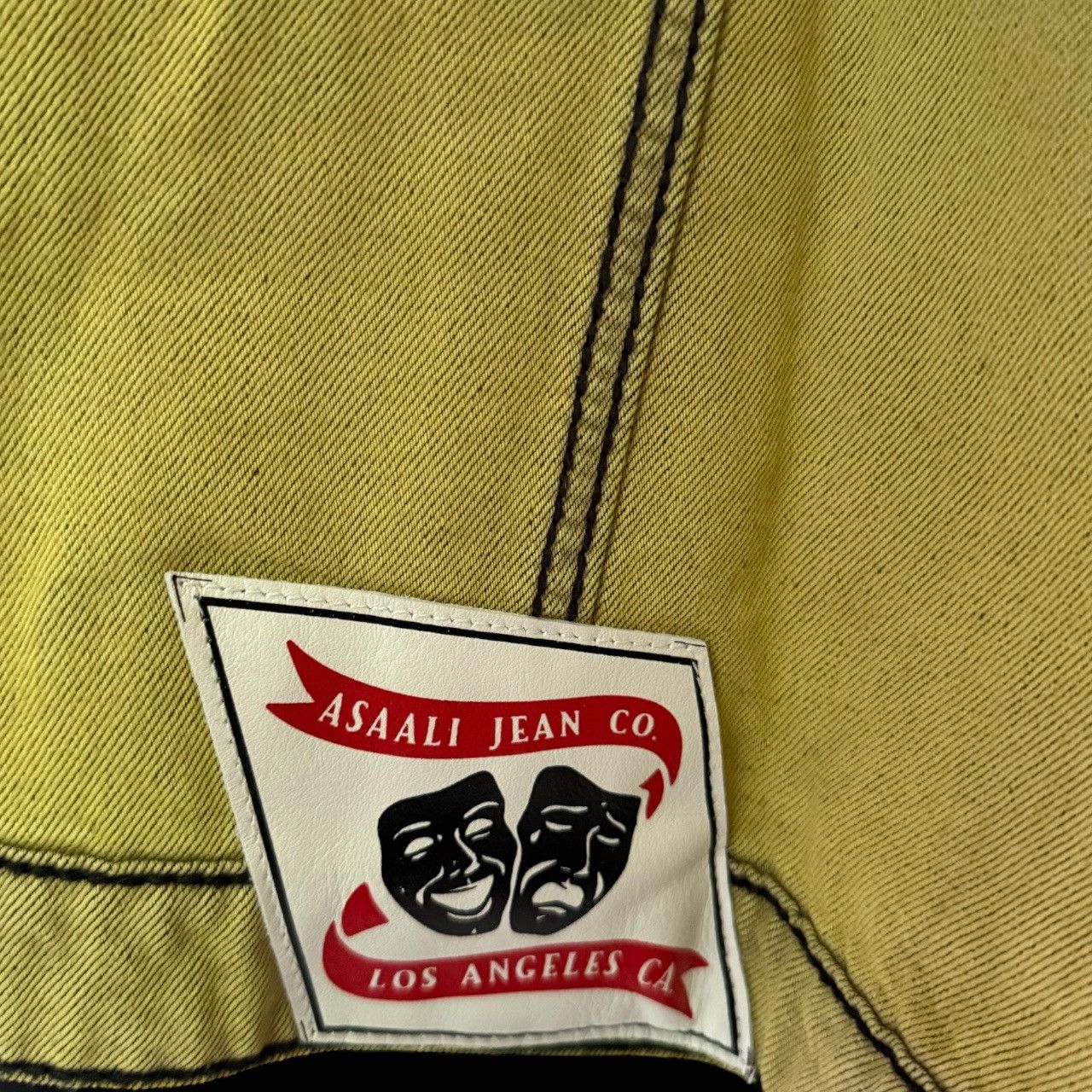 Asaali XL Asaali Cartel Mustard Yellow Stone Wash Denim Jacket Size US XL / EU 56 / 4 - 7 Thumbnail