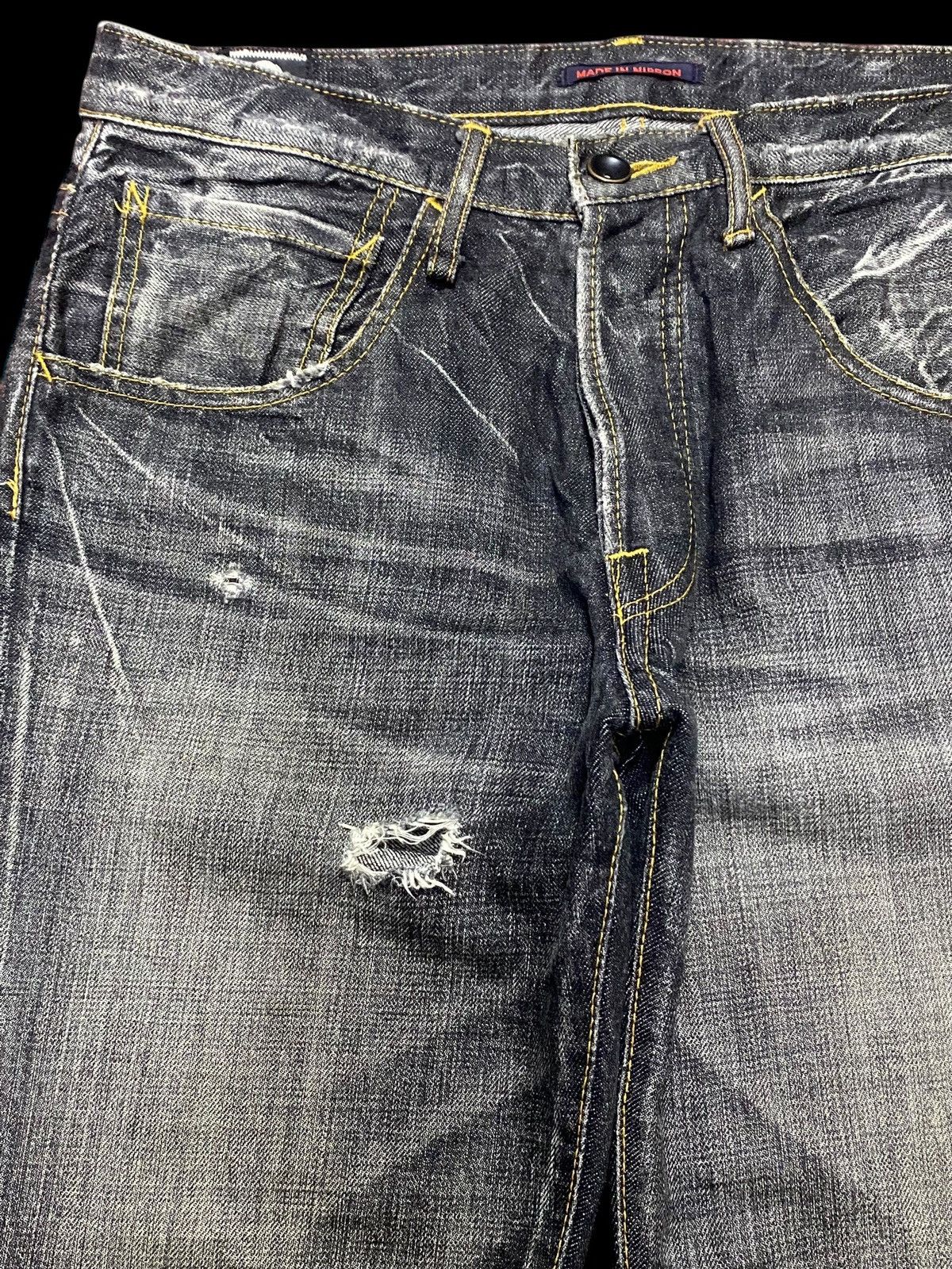 If Six Was Nine Vintage Blueway Denim Tears Thunder Jeans Size US 31 - 7 Thumbnail