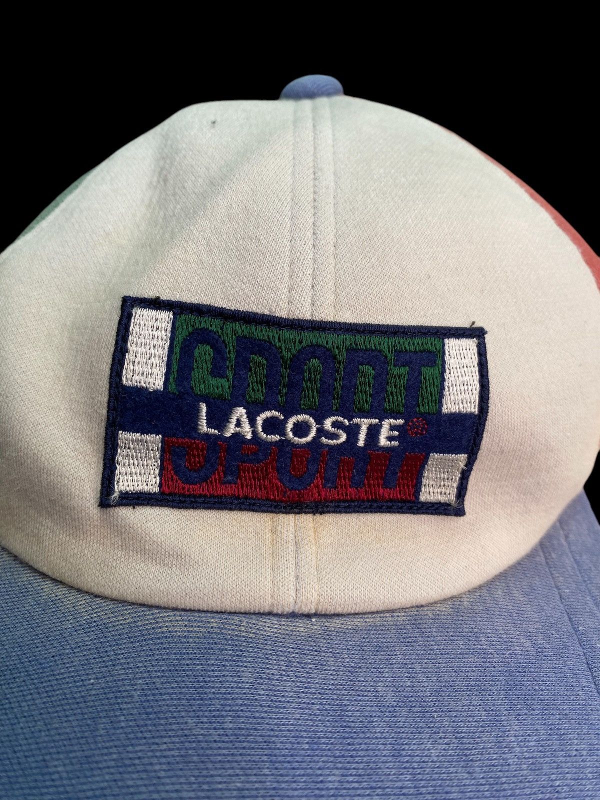 Lacoste × Vintage VINTAGE 70's LACOSTE SPORT HAT CAP Multicolour design Size ONE SIZE - 7 Thumbnail