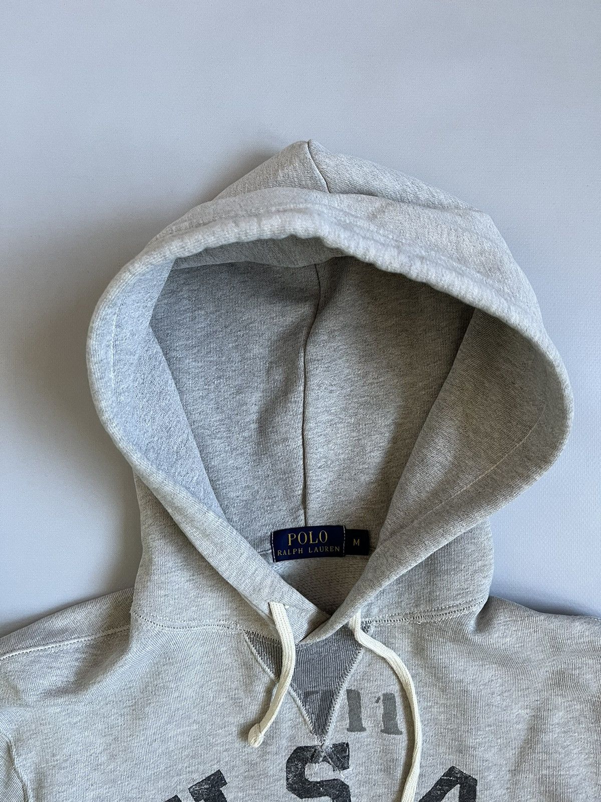 Polo Ralph Lauren Vintage Polo Ralph Lauren USA 67 Big Logo Grey Hoodie Size US M / EU 48-50 / 2 - 2 Thumbnail