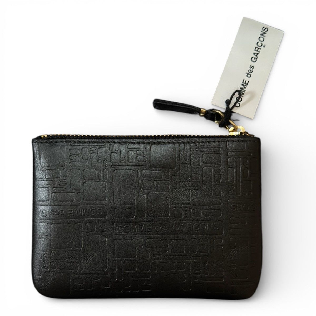 Comme des Garcons COMME DES GARÇONS EMBOSSED LOGOTYPE ZIP POUCH Size ONE SIZE - 5 Thumbnail