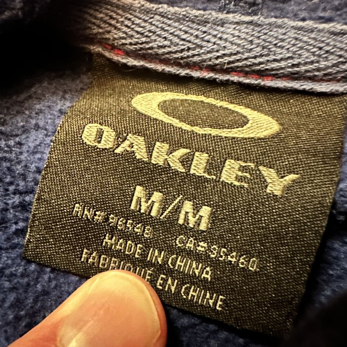 Oakley Navy Blue & Grey Oakley Logo Hoodie Sweatshirt Size M Size US M / EU 48-50 / 2 - 4 Thumbnail