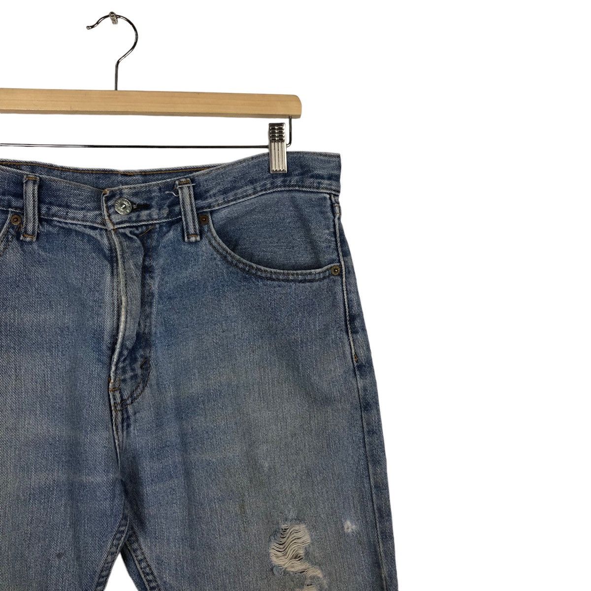 Levi's 🔥90’s Lot 505 Vintage Levis Distressed Denim Design Size US 34 / EU 50 - 6 Thumbnail