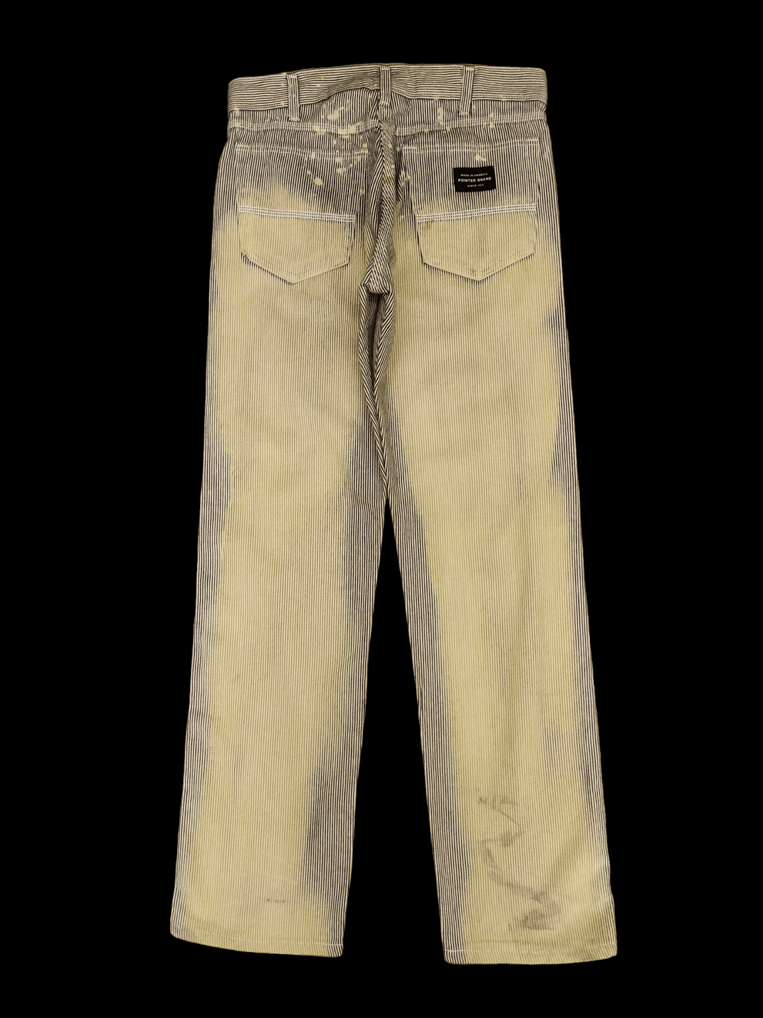Pointer 1990s Pointer Hickory Striped Faded Distress Denim Pants Size US 32 / EU 48 - 10 Thumbnail
