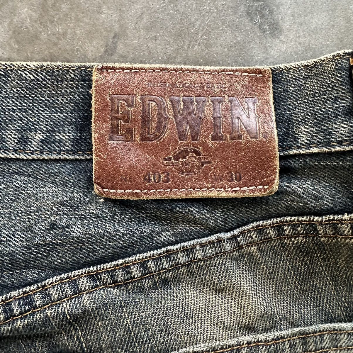 Japanese Brand Vintage Edwin Distressed Rusty Faded Denim Jean Pant Size US 30 / EU 46 - 16 Thumbnail