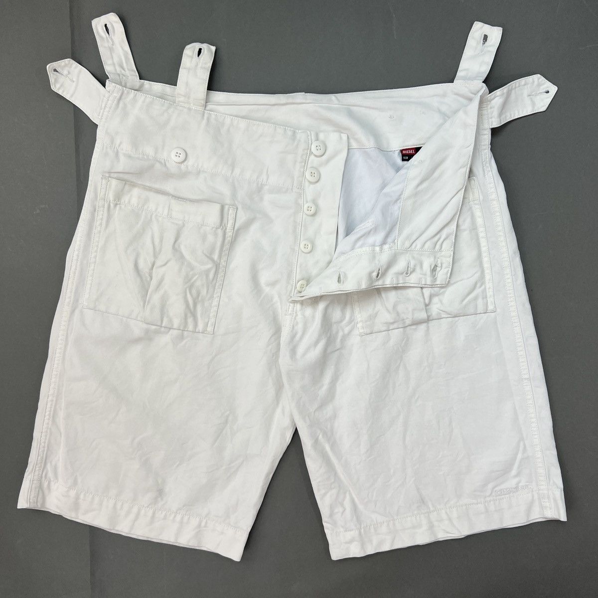 Diesel Vintage DIESEL RESIN Coated Shorts Size US 34 / EU 50 - 3 Thumbnail