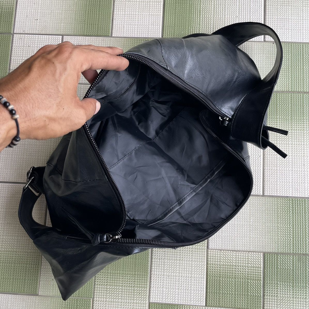 Hypebeast Unbrand Oversized Vinly Black Crossbody Size ONE SIZE - 3 Thumbnail