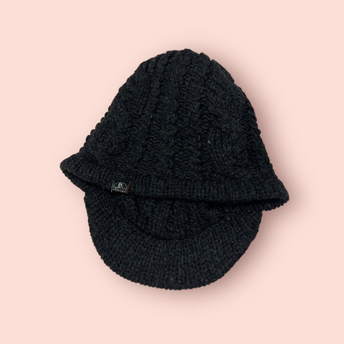 14th Addiction VINTAGE ELLESSE CABLE KNITTED ALT BEANIE HAT Size ONE SIZE - 21 Thumbnail