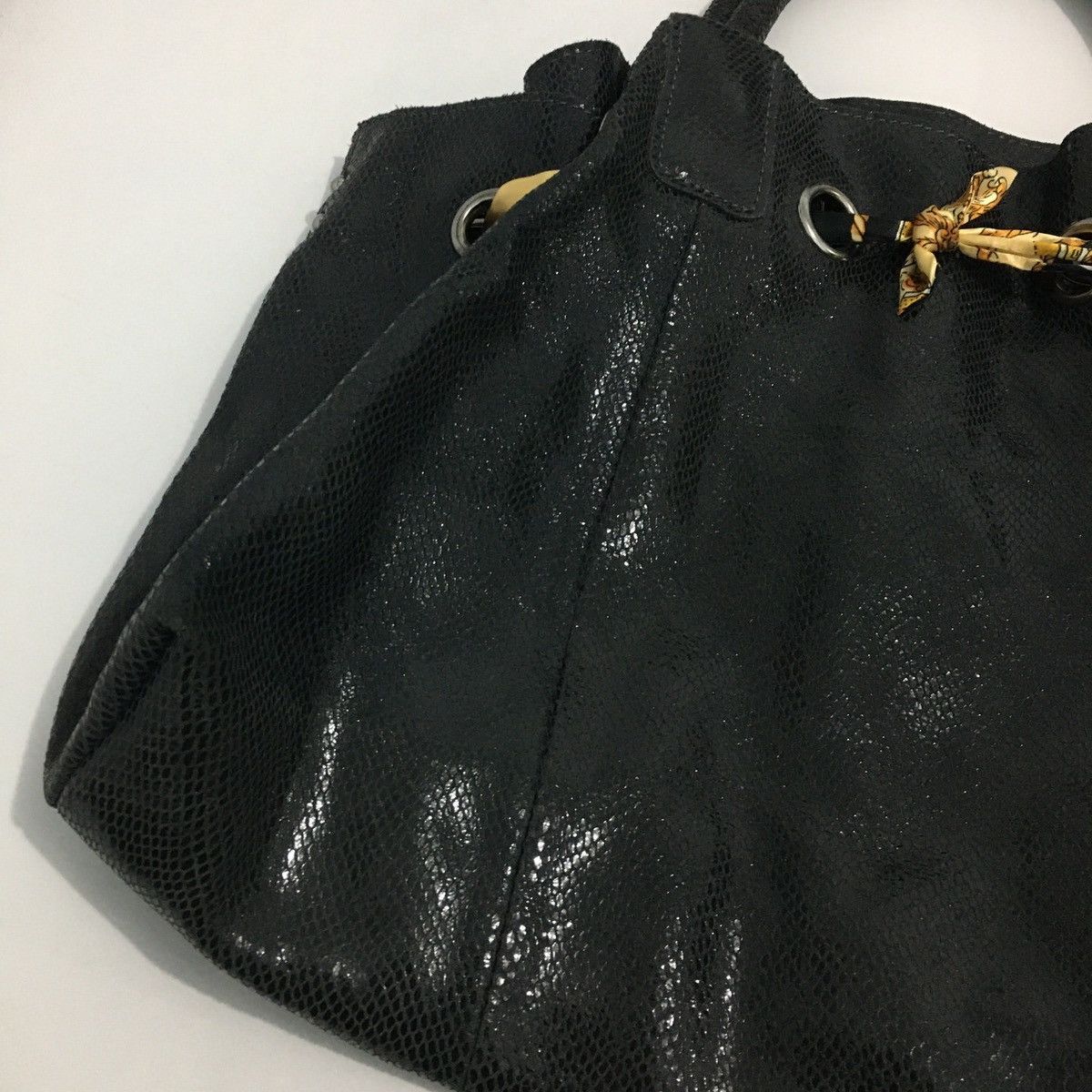 Marni Marni Big Buddha Faux Snake Skin Leather Shoulder Bag Size ONE SIZE - 5 Thumbnail