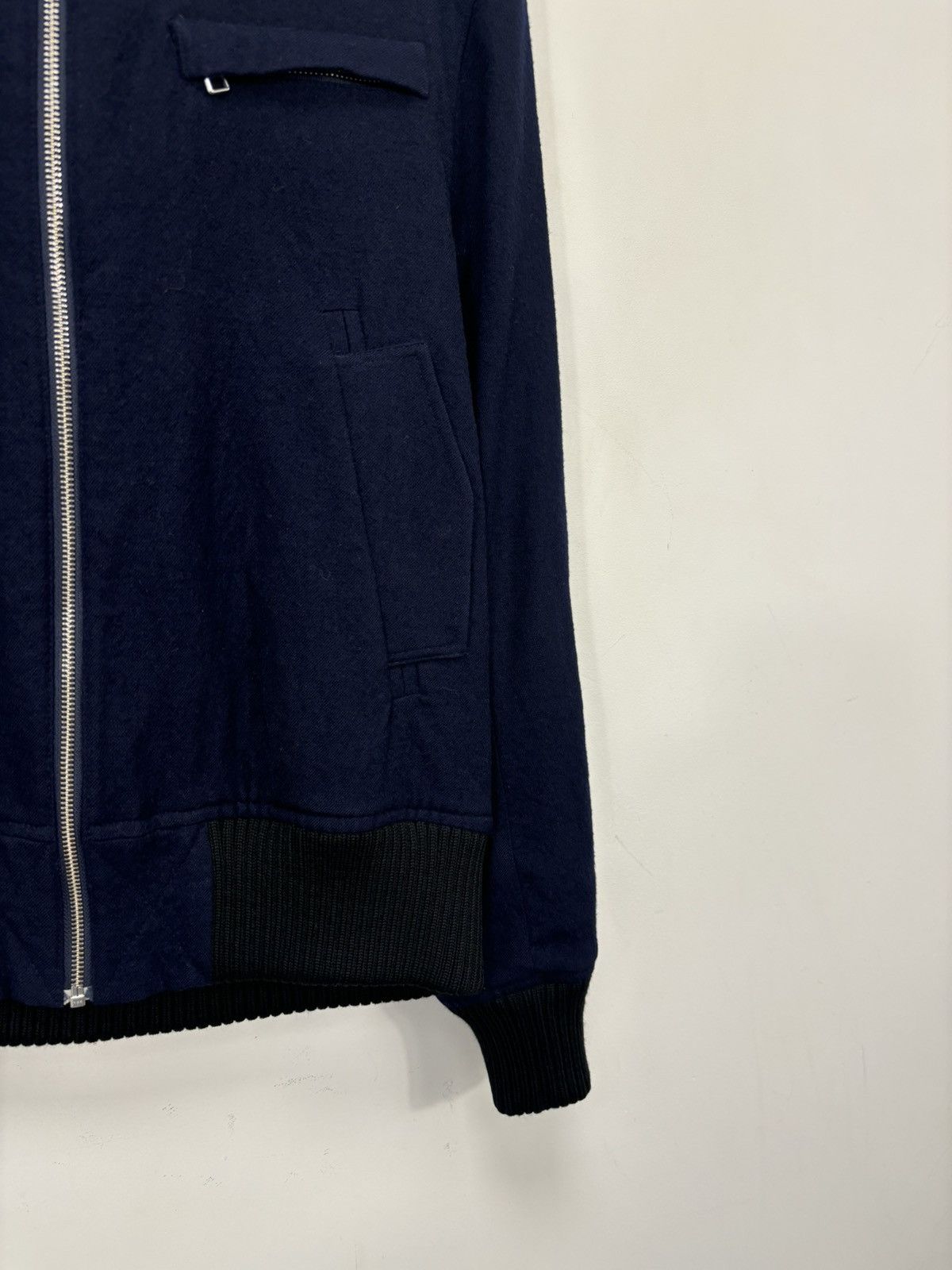 Acne Studios Acne Studios AW07 Vintage Men’s Navy Blue Wool Bomber Jacket Size US M / EU 48-50 / 2 - 8 Thumbnail