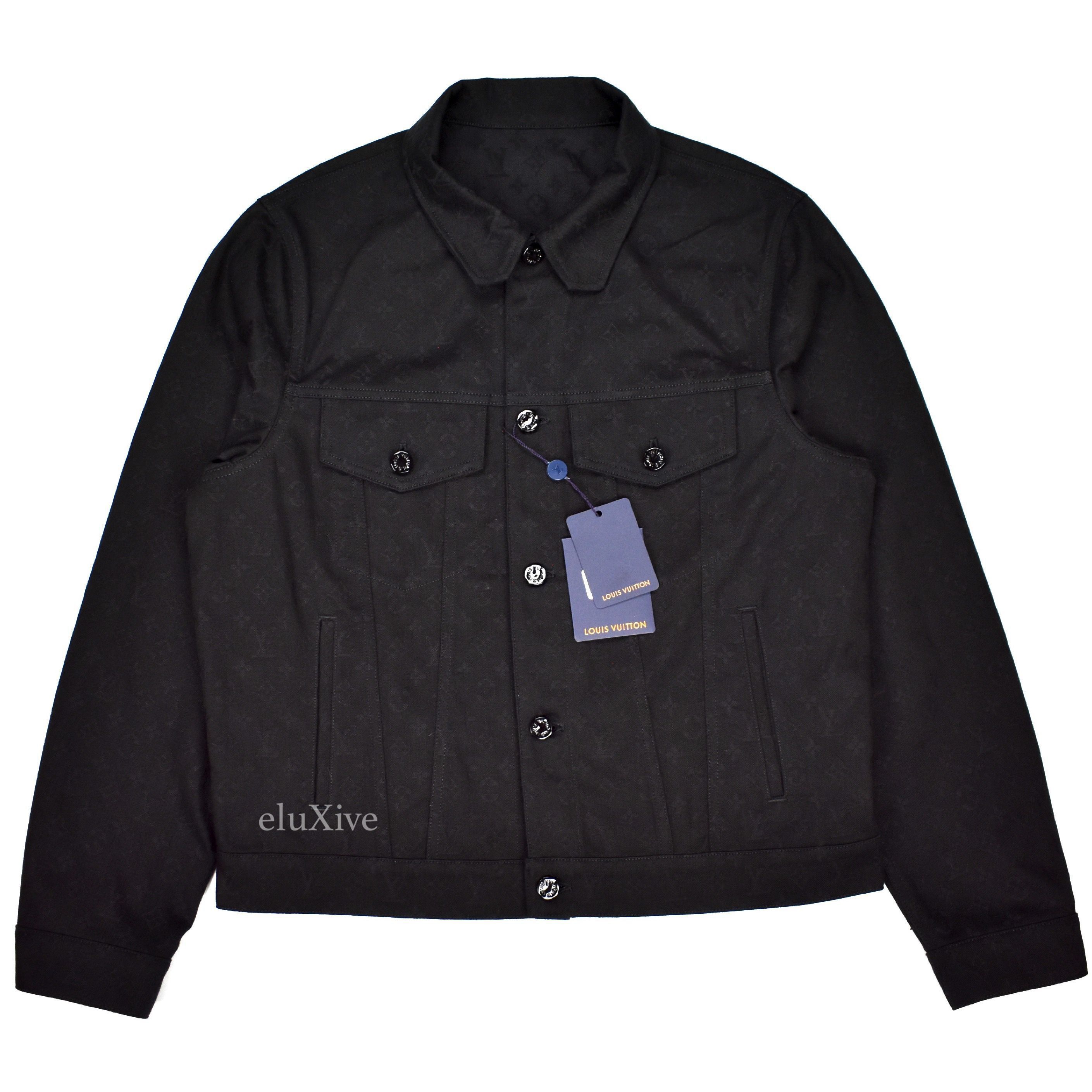Louis Vuitton 2020 Black Monogram Denim Trucker Jacket NWT Size US M / EU 48-50 / 2 - 1 Preview