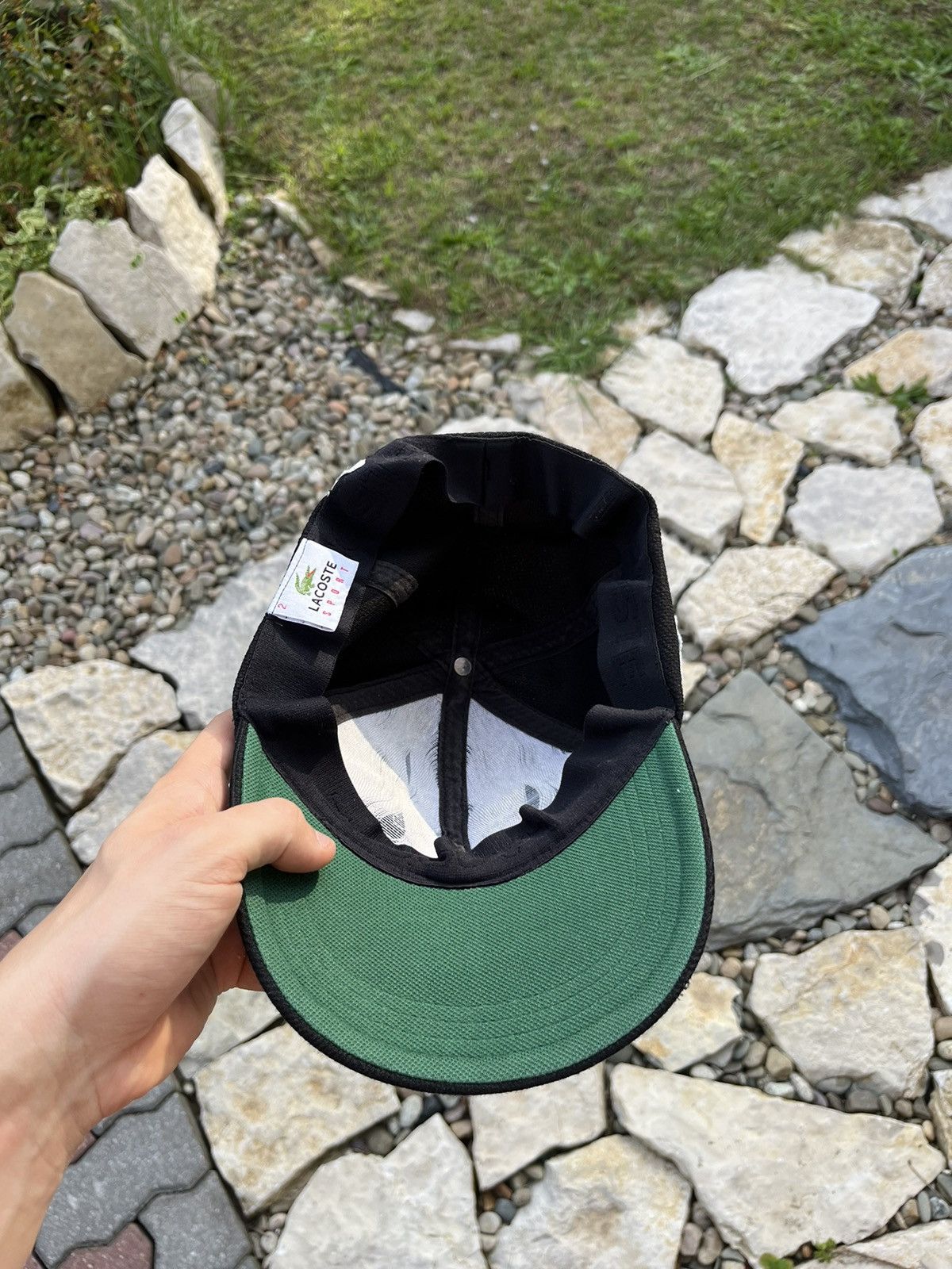 Lacoste × Vintage Lacoste vintage 90s flex fit band basic cap hat logo Size 32 - 7 Thumbnail