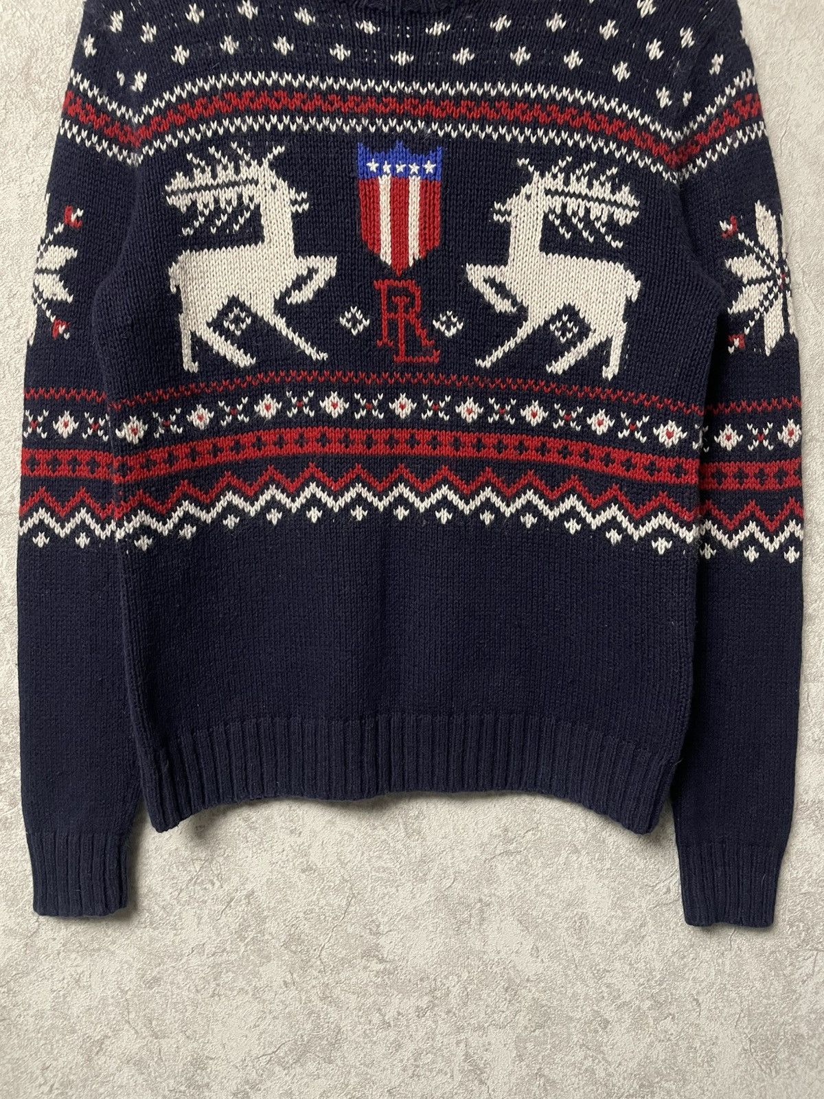 Polo Ralph Lauren Vintage Polo Ralph Lauren Snowflake Reindeer Sweater USA Size US S / EU 44-46 / 1 - 3 Thumbnail