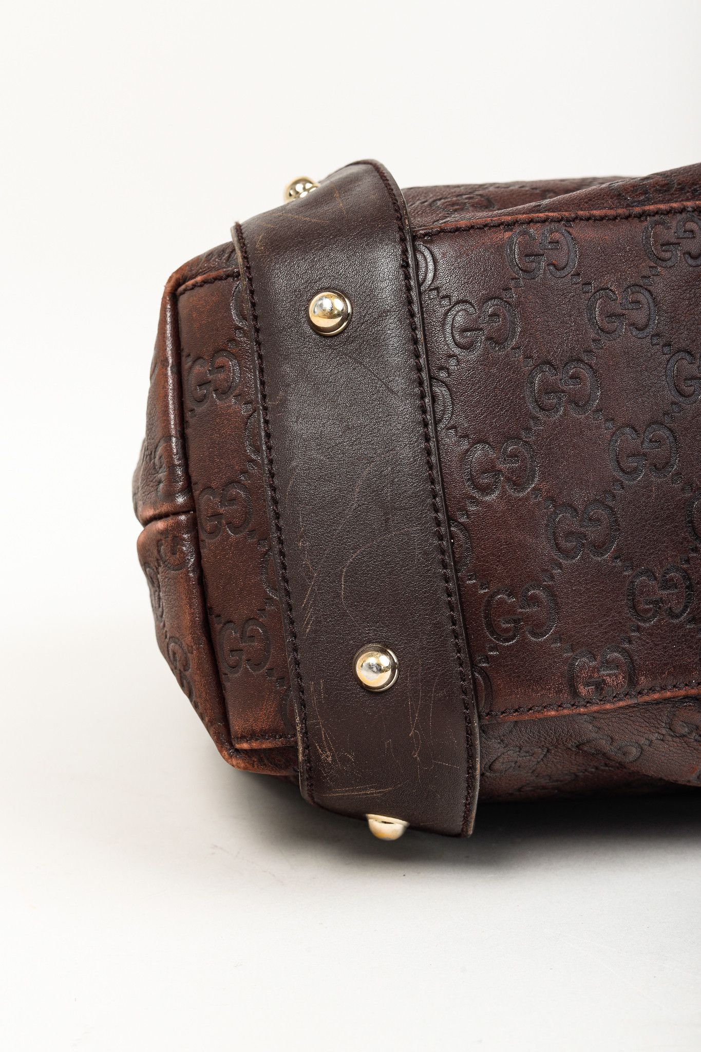 Gucci Gucci Pelham Brown Guccissima Horsebit Hobo Bag Size ONE SIZE - 6 Thumbnail