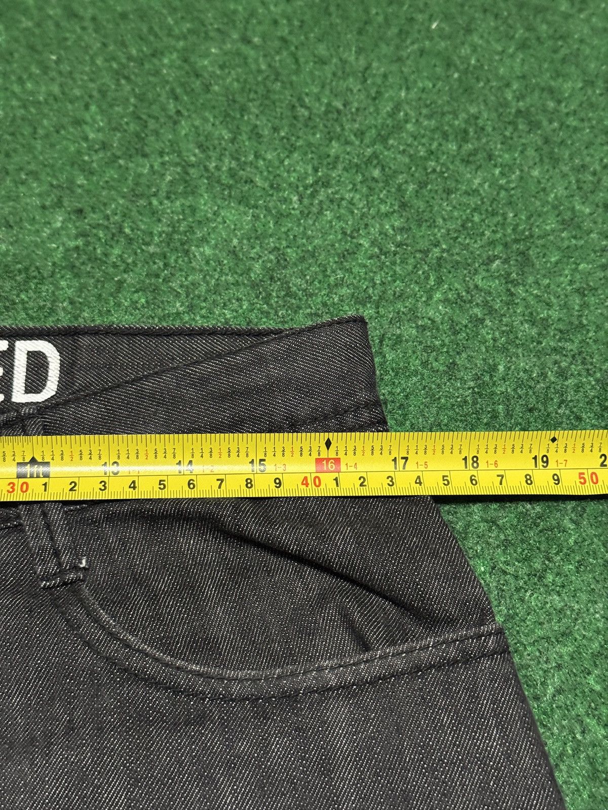 Ecko Unltd. Ecko Unltd Baggy Black Jorts Grunge 34 14” Denim Shorts Size US 34 / EU 50 - 5 Thumbnail