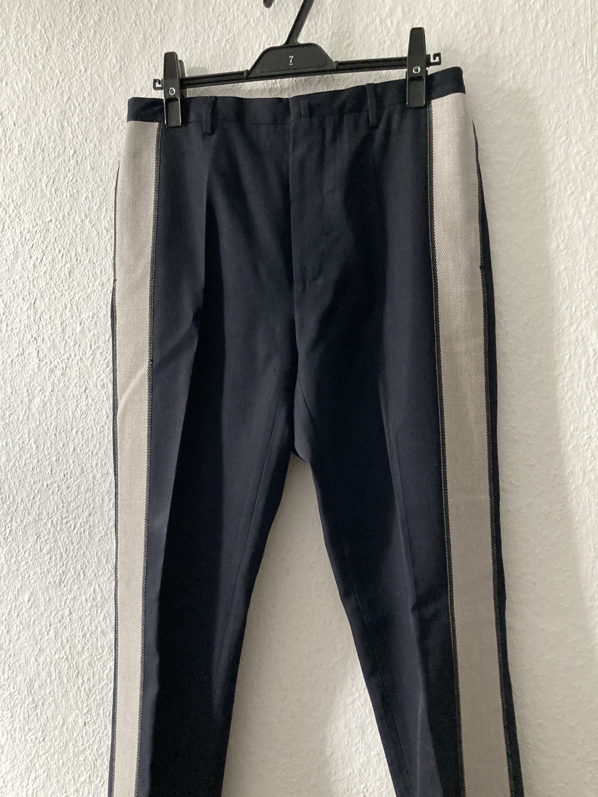 Lanvin Lanvin Side-Stripe Wool Pants Navy US30 Size US 30 / EU 46 - 6 Thumbnail