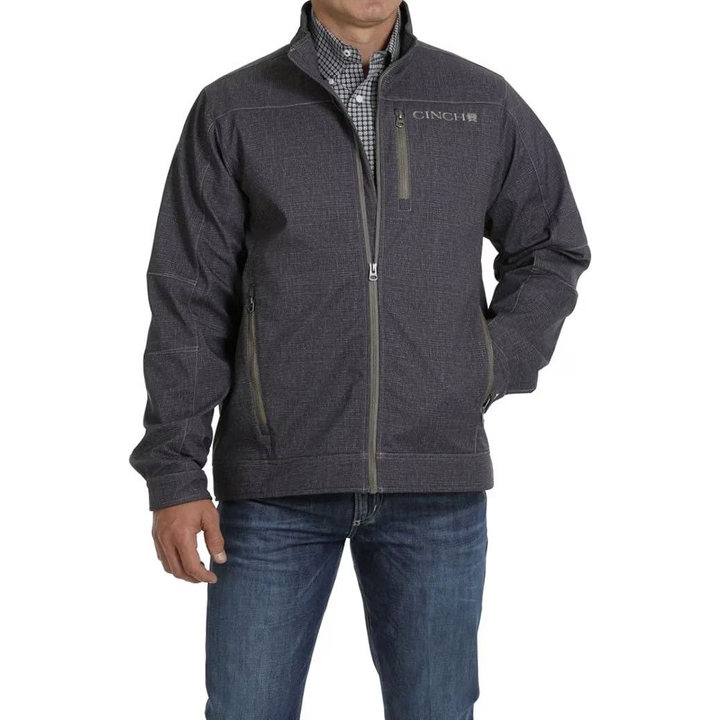 Vintage Cinch Bonded Jacket Mens M Softshell Textured Fleece Full Zip Tech MWJ1518006 Size US M / EU 48-50 / 2 - 2 Thumbnail