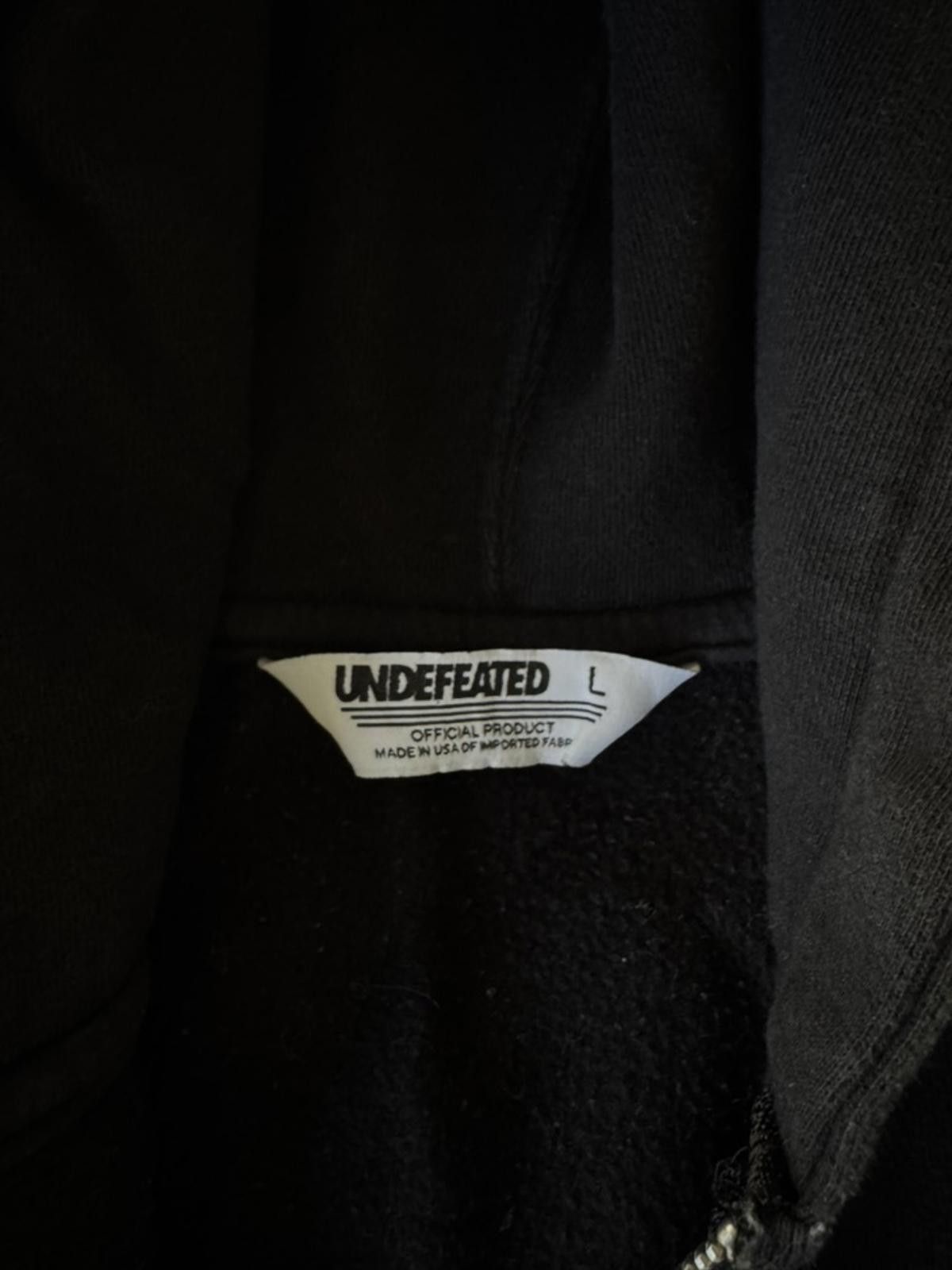 Undefeated Undefeated Black Zip-Up Hoodie with Logo Size US L / EU 52-54 / 3 - 3 Thumbnail