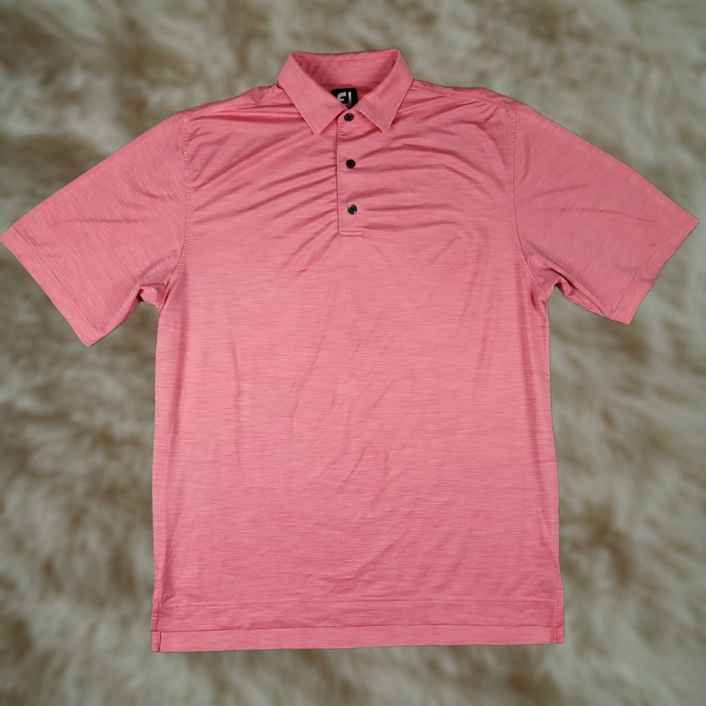 Footjoy FootJoy Polo Shirt Mens Medium Pink Short Sleeve Golf Sports Shirt Size US M / EU 48-50 / 2 - 1 Thumbnail