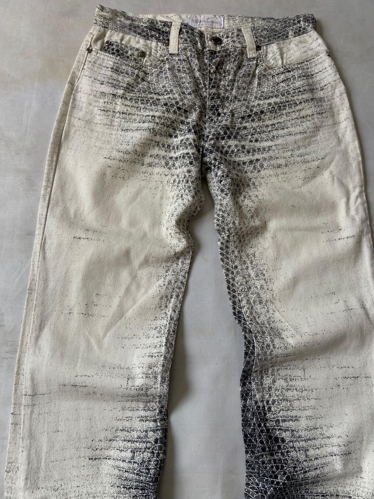 Roberto Cavalli Roberto Cavalli Python Snake Print Jeans Flared Size 25" / US 0 / IT 36 - 3 Thumbnail