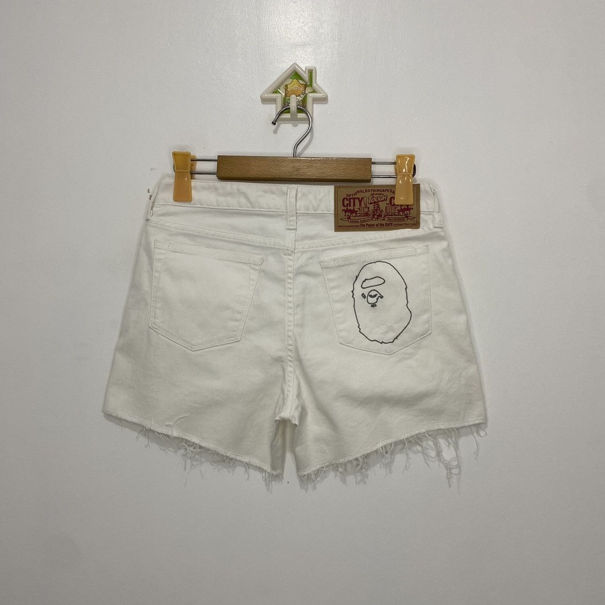 Bape Ape Head Denim Shorts Size 28" / US 6 / IT 42 - 1 Thumbnail