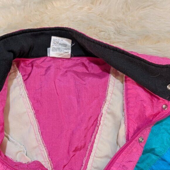 Other VTG 80's Lavon Color Block Abstract Windbreaker Women Sz L Size L / US 10 / IT 46 - 2 Thumbnail