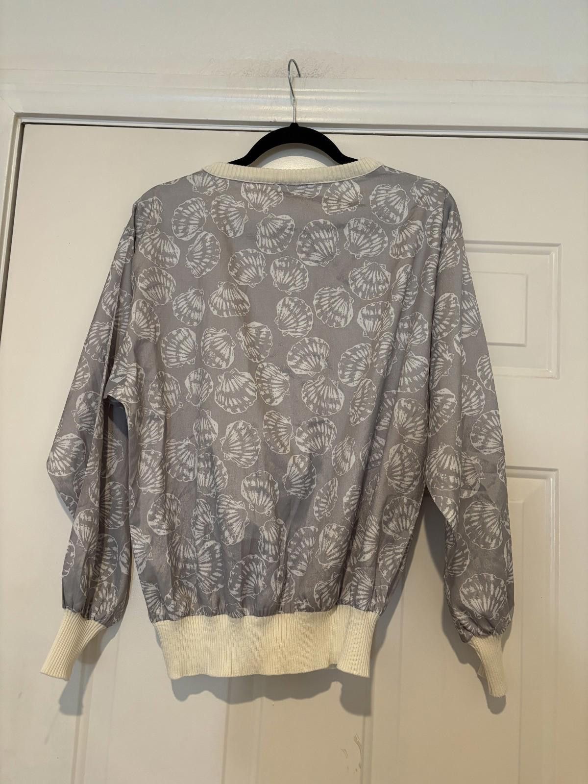 Givenchy Womens Givenchy Sport grey silky shirt #598 Size M / US 6-8 / IT 42-44 - 2 Thumbnail