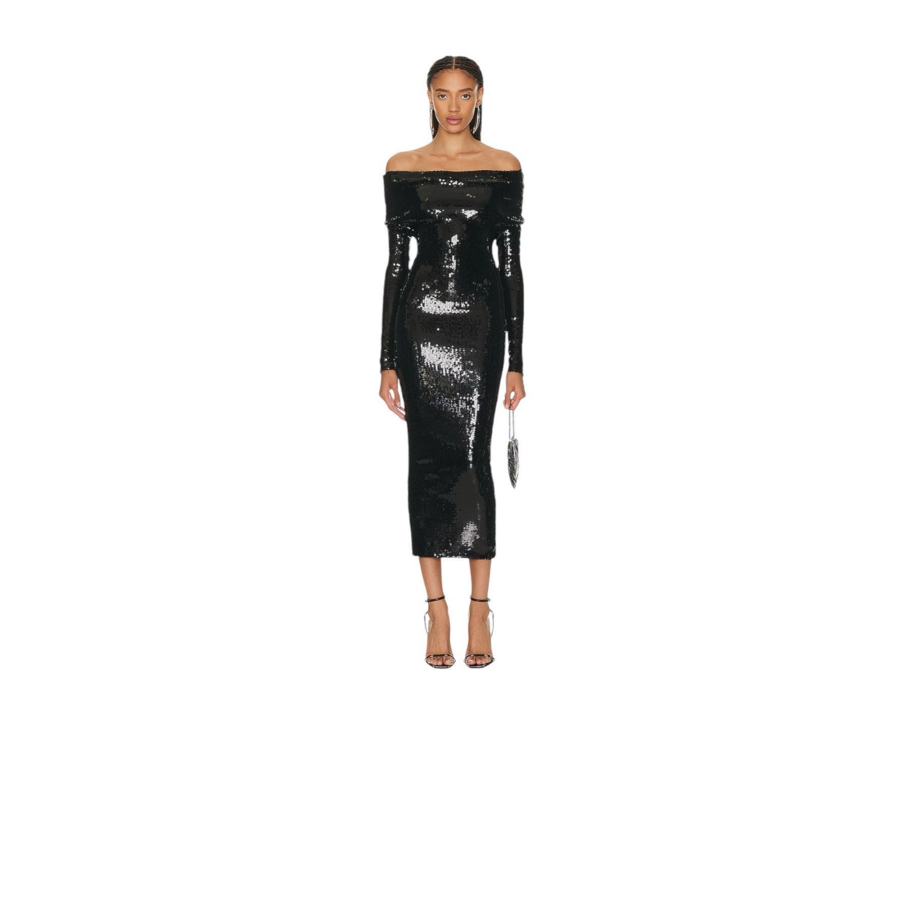 Alexandre Vauthier ALEXANDRE VAUTHIER Couture Edit Dress Black Sequin Size 36 US Small NWT $1,380 Size XS / US 0-2 / IT 36-38 - 1 Thumbnail