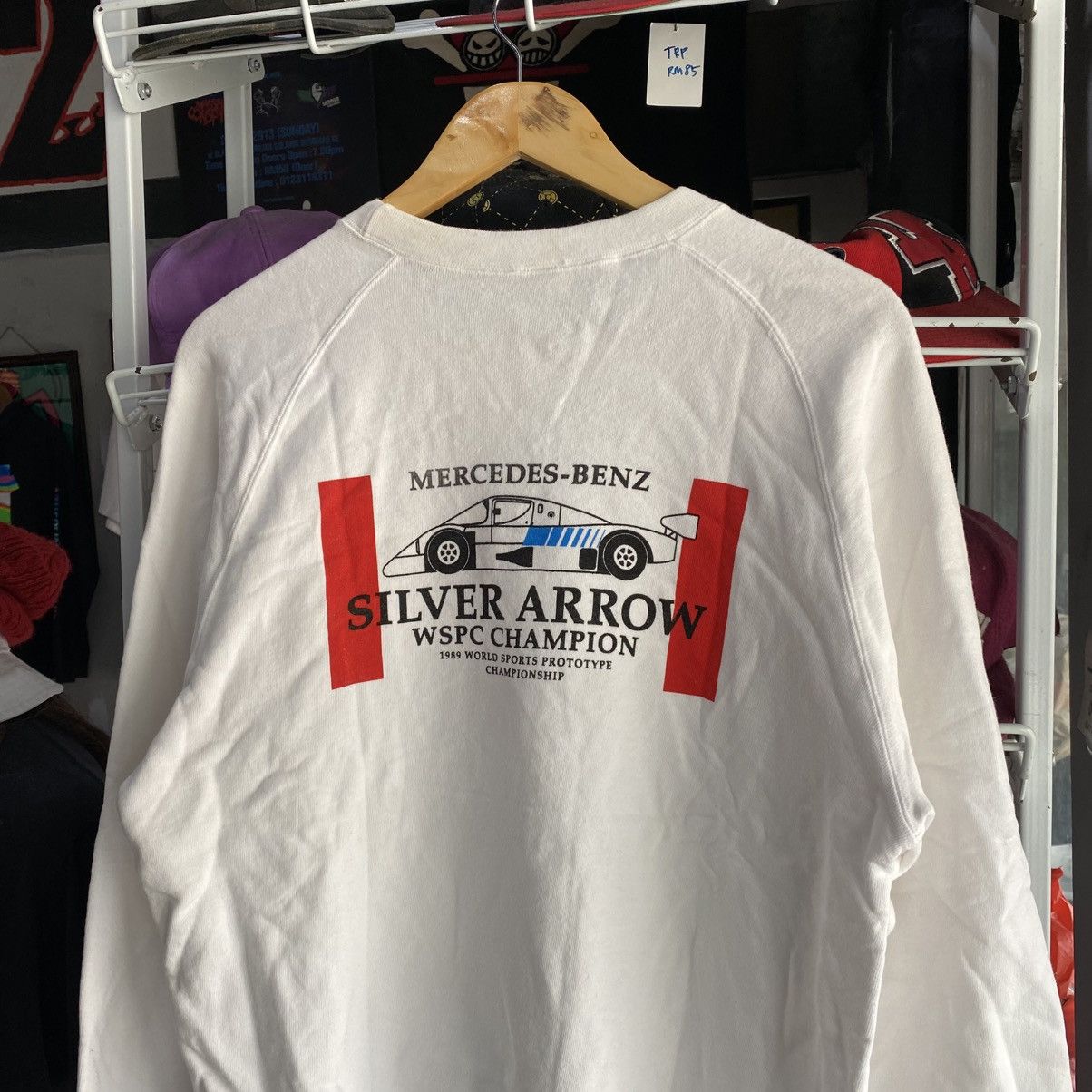 Mercedes-Benz Rare vintage 89s Mercedes-Benz Silver Arrow sweatshirt Size US L / EU 52-54 / 3 - 3 Thumbnail