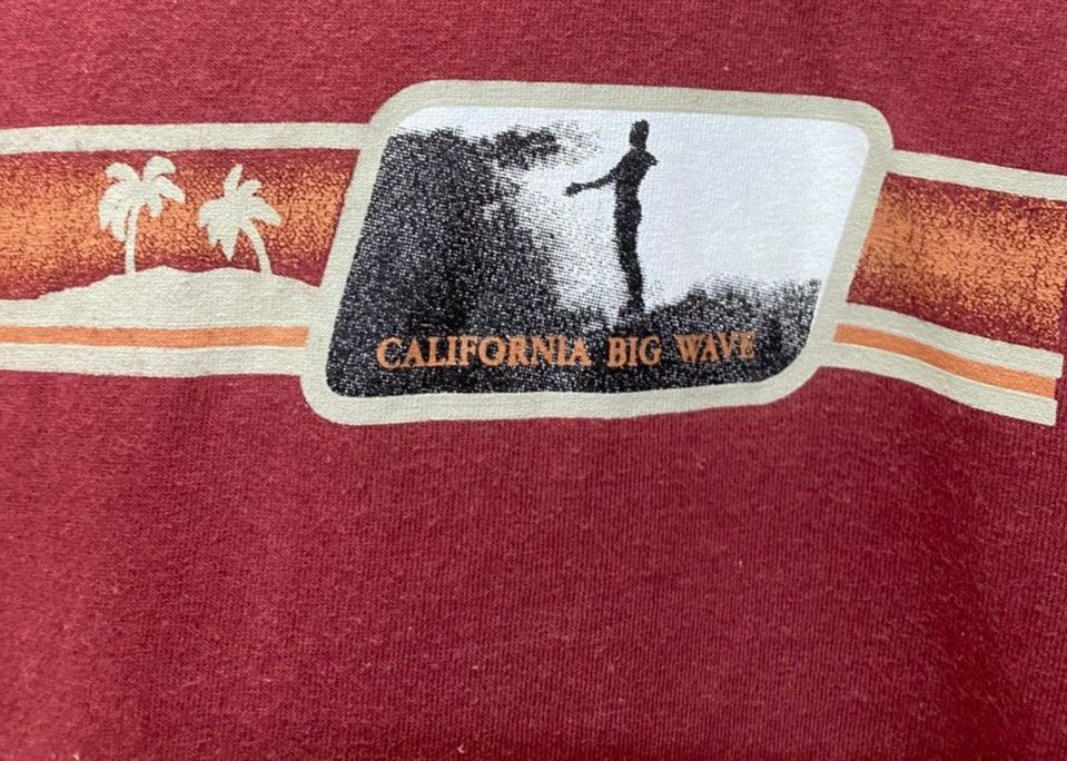 Vintage Vintage 90s California Big Wave Surfing Tshirt Size US L / EU 52-54 / 3 - 3 Thumbnail