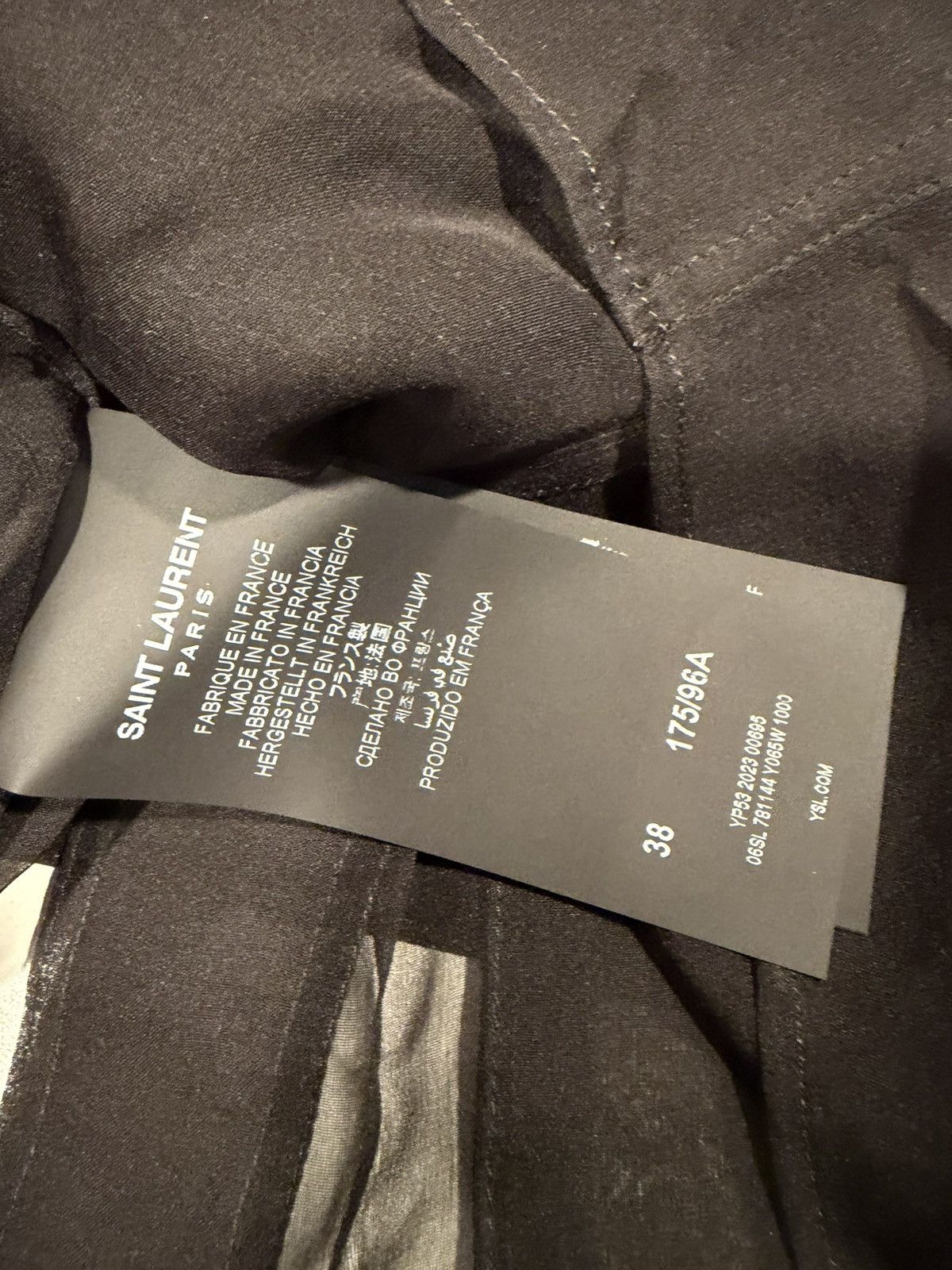 Saint Laurent Paris Saint laurent sheer transparent silk shirt. 38/15. $5100 Size US S / EU 44-46 / 1 - 12 Thumbnail