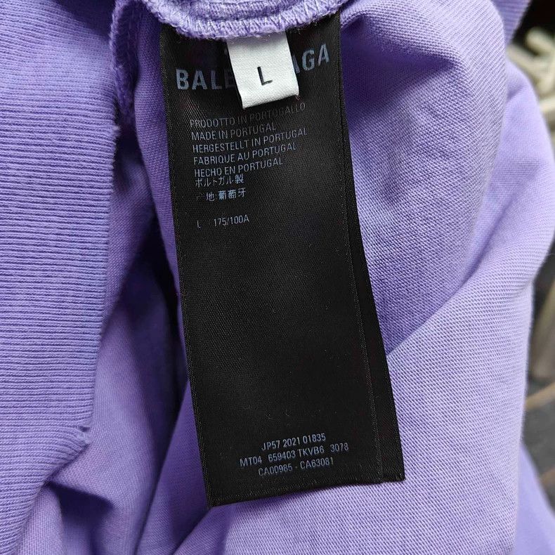 Balenciaga Balenciaga Big Hole Purple Letter Logo Hoodie Size US L / EU 52-54 / 3 - 5 Thumbnail