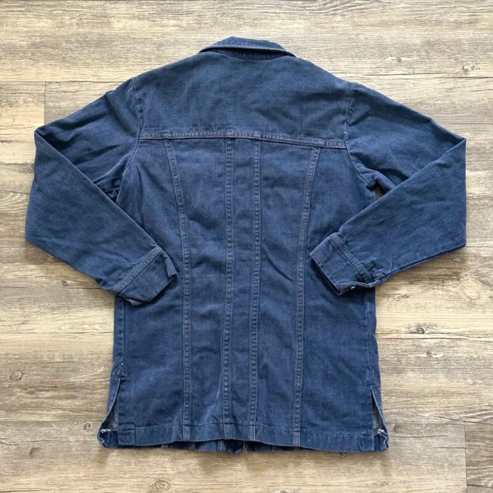 Wrangler VINTAGE Wrangler Pearl Snap Suede Shacket Small S Long Sleeve Men Blue Shacket Pearl Snap Suede Wrangler Shacket Small Men Blue Vintage 70s Size US S / EU 44-46 / 1 - 5 Thumbnail