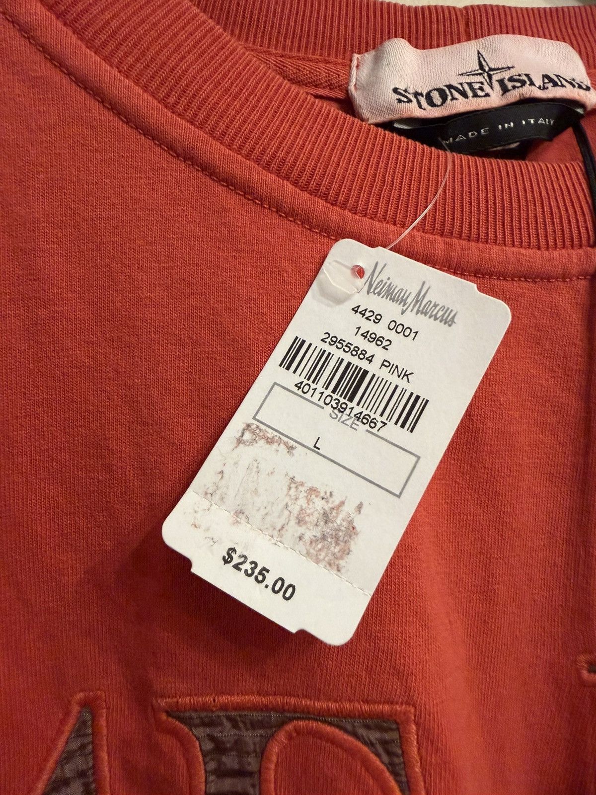 Stone Island Stone Island 3M Spell Out Big Logo Tee Shirt Red 2022 Tshirt Size US L / EU 52-54 / 3 - 5 Thumbnail