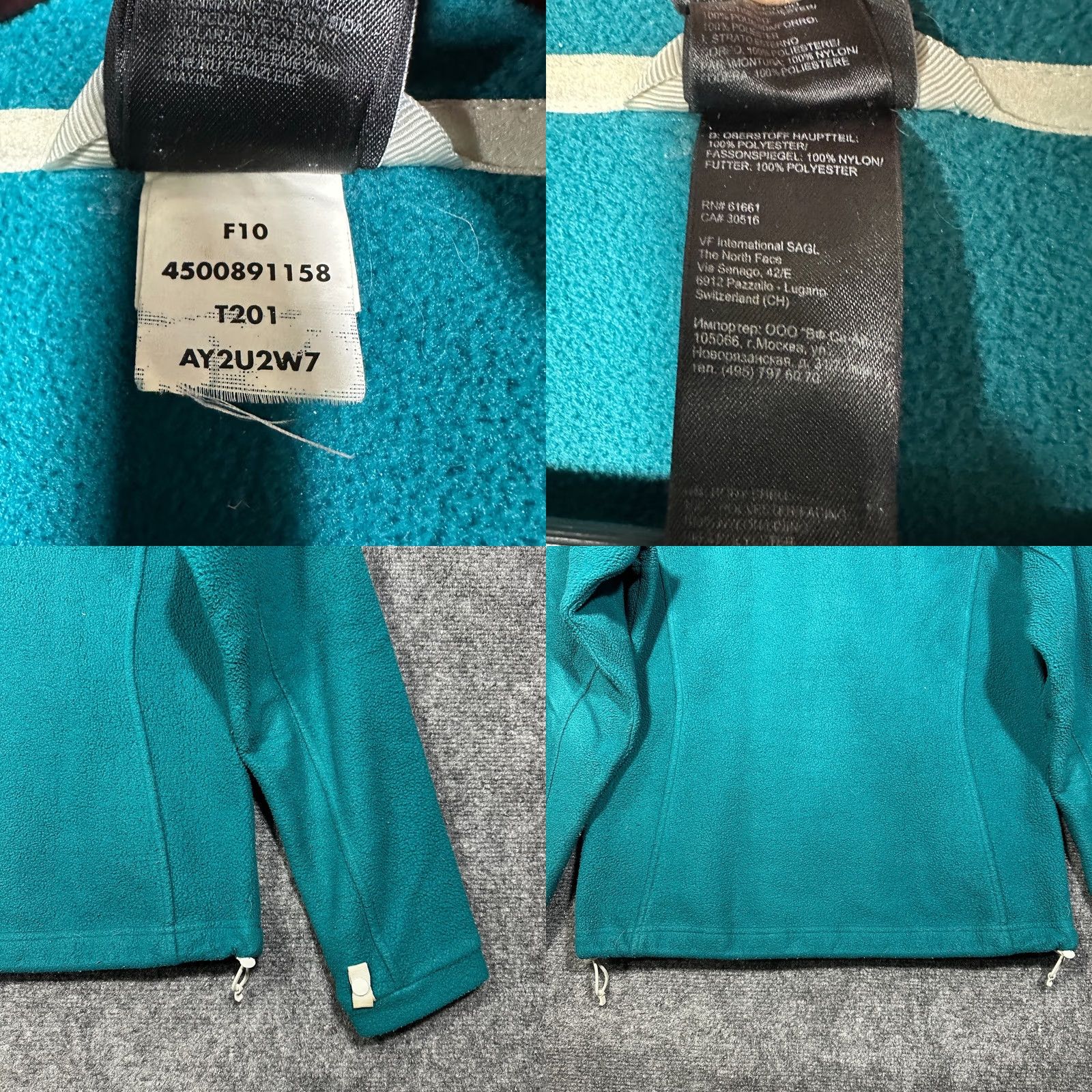 The North Face The North Face Jacket Womens Small Teal Fleece Full Zip Logo Pockets Size S / US 4 / IT 40 - 8 Thumbnail