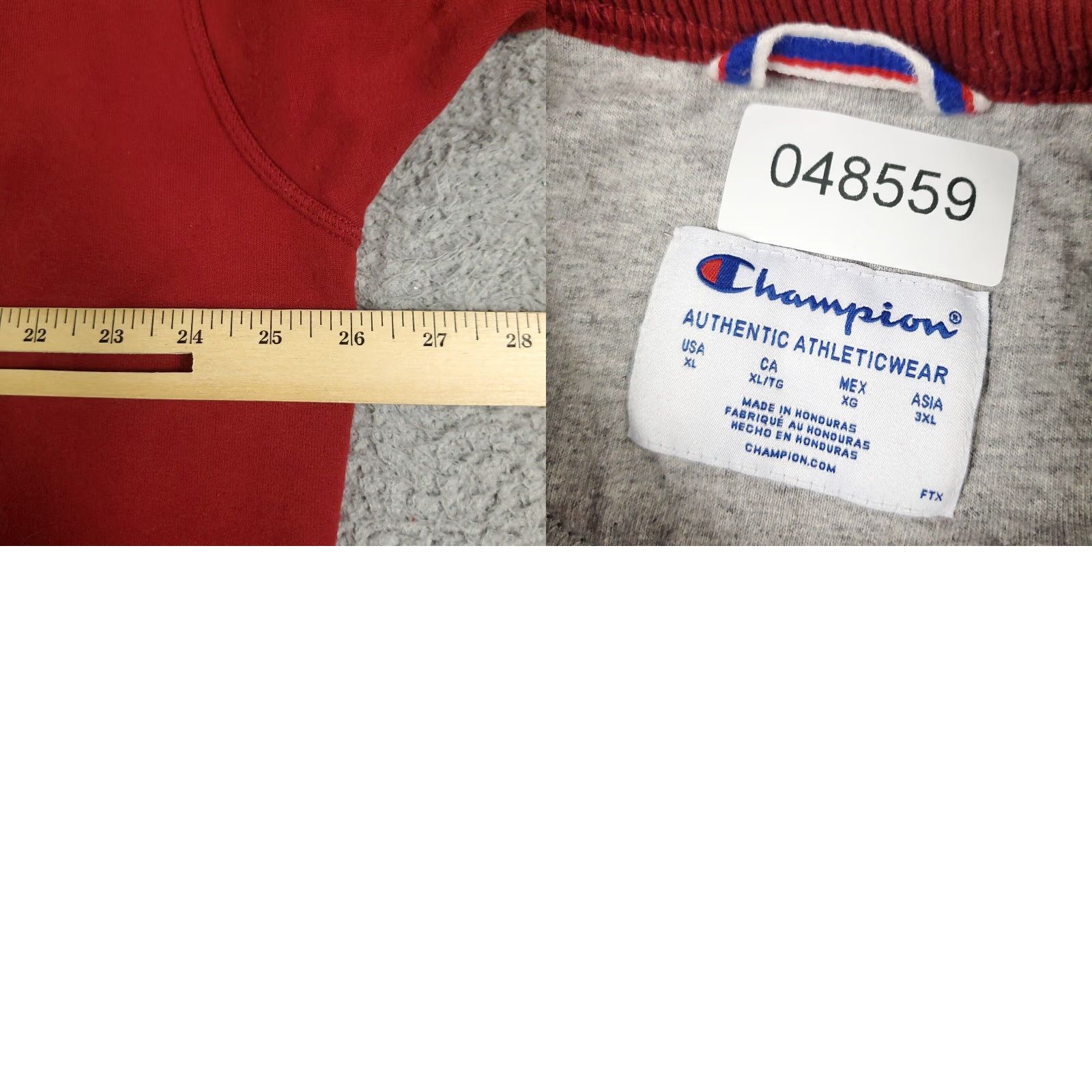 Champion Champion Sweater Mens XL Red Pullover Crew Neck Cotton Blend Size US XL / EU 56 / 4 - 8 Thumbnail