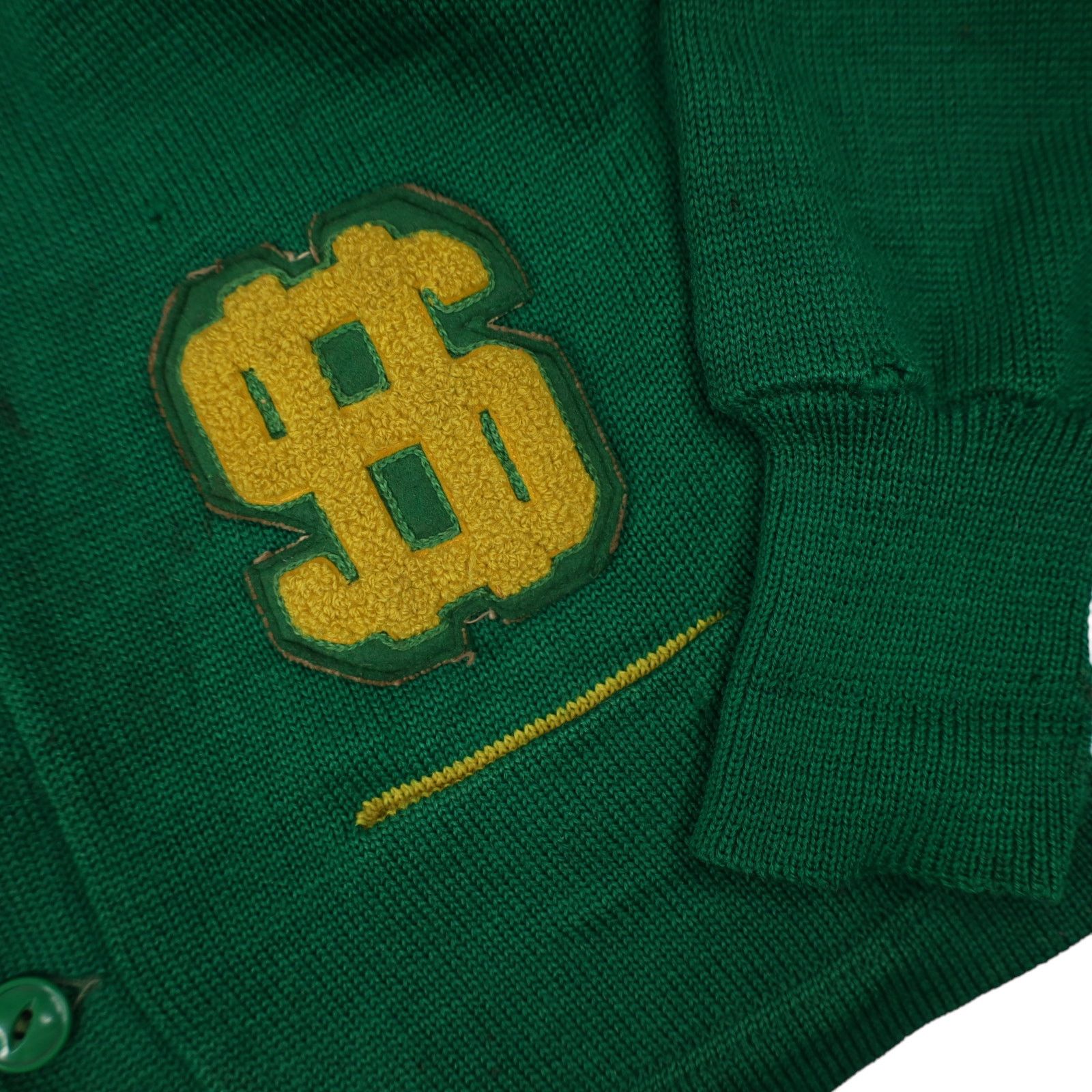 Dehen 1920 × Vintage Vintage Dehen Collegiate Letterman Dollar Sign PatchS weater Size S / US 4 / IT 40 - 5 Thumbnail