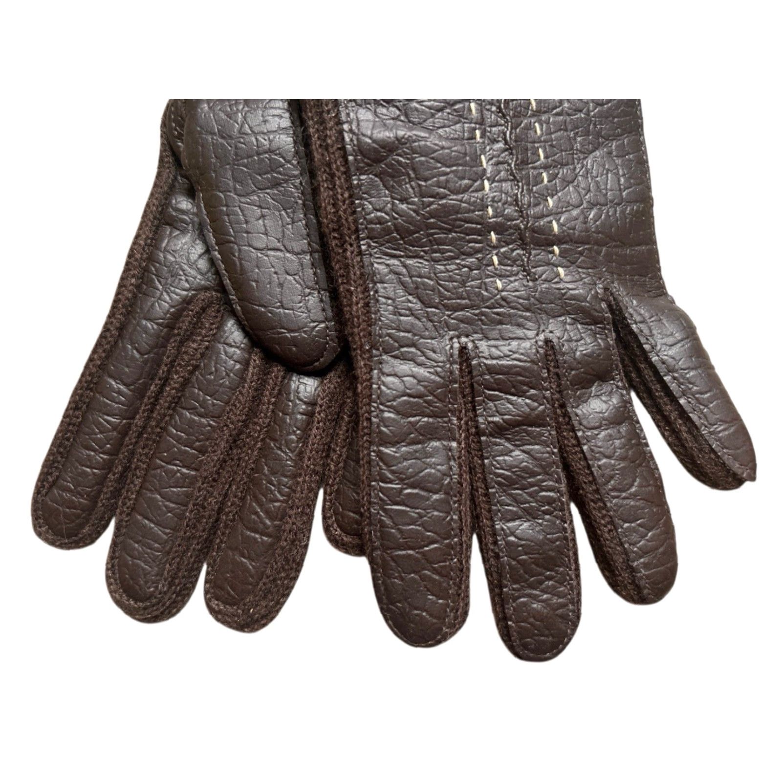 Vintage VINTAGE Avon Snow Country Gloves Womens Size XS Dark Brown Vinyl Shell Winter Deadstock NWT 70s 80s Glove Mens? Womens Size ONE SIZE - 3 Thumbnail